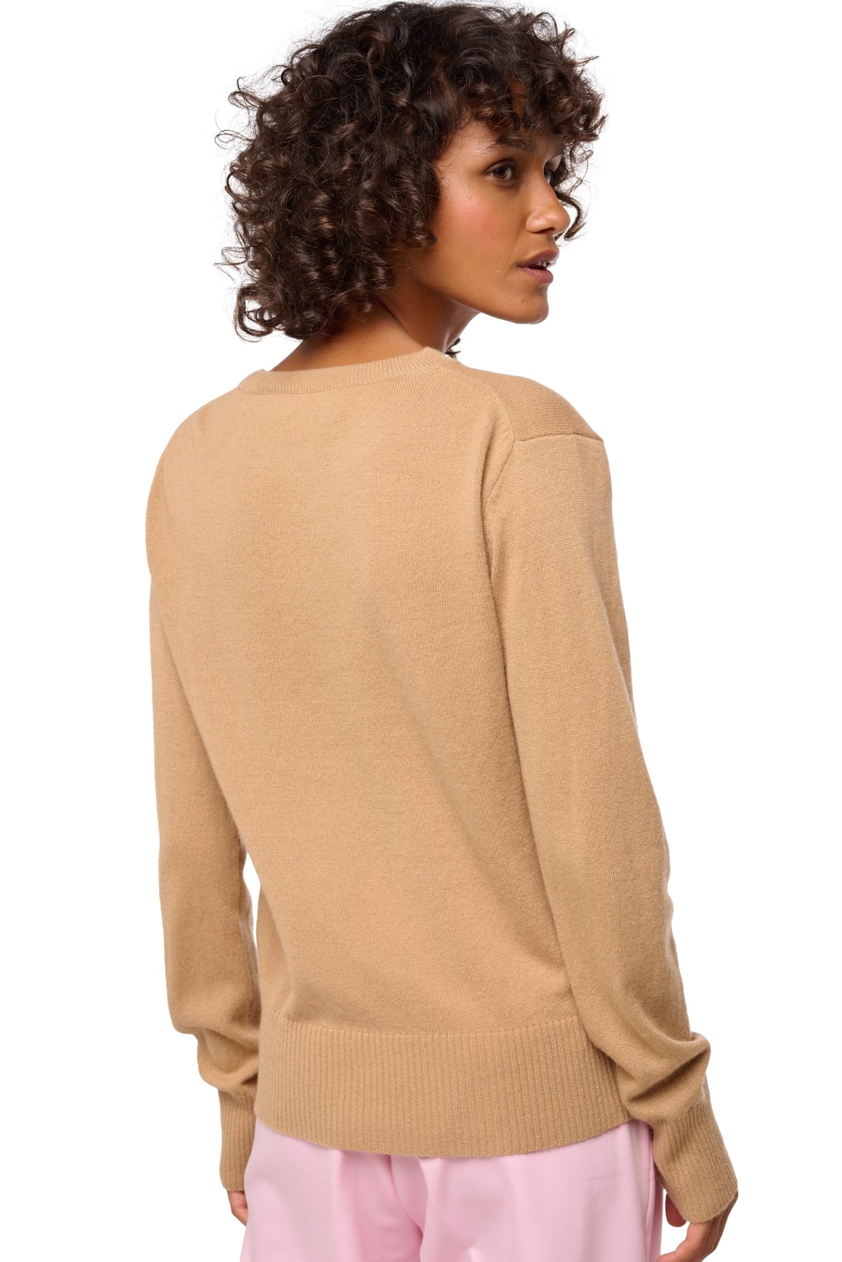 Daria en cachemire femme - Vue 3 - camel - Mahogany
