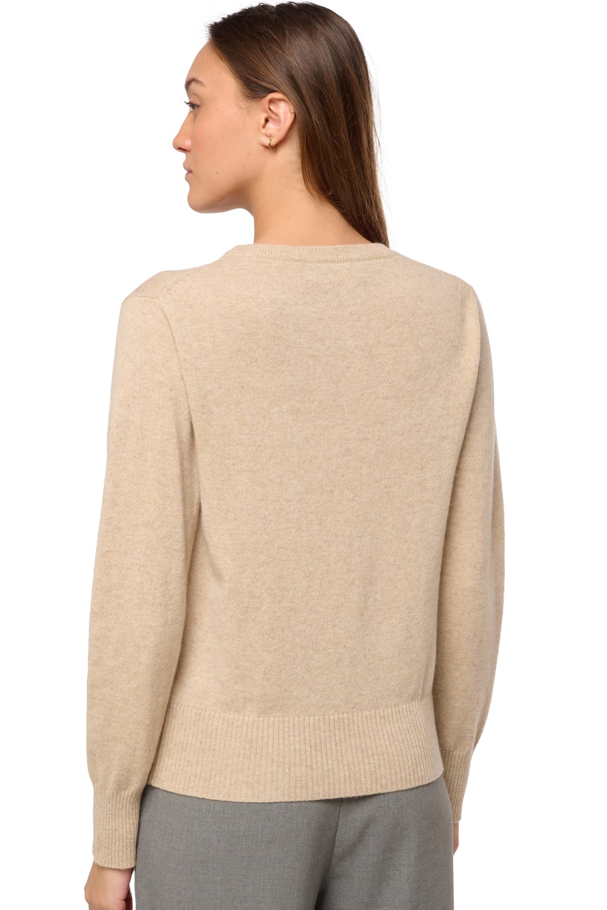 Daria en cachemire femme - Vue 3 - natural winter dawn - Mahogany