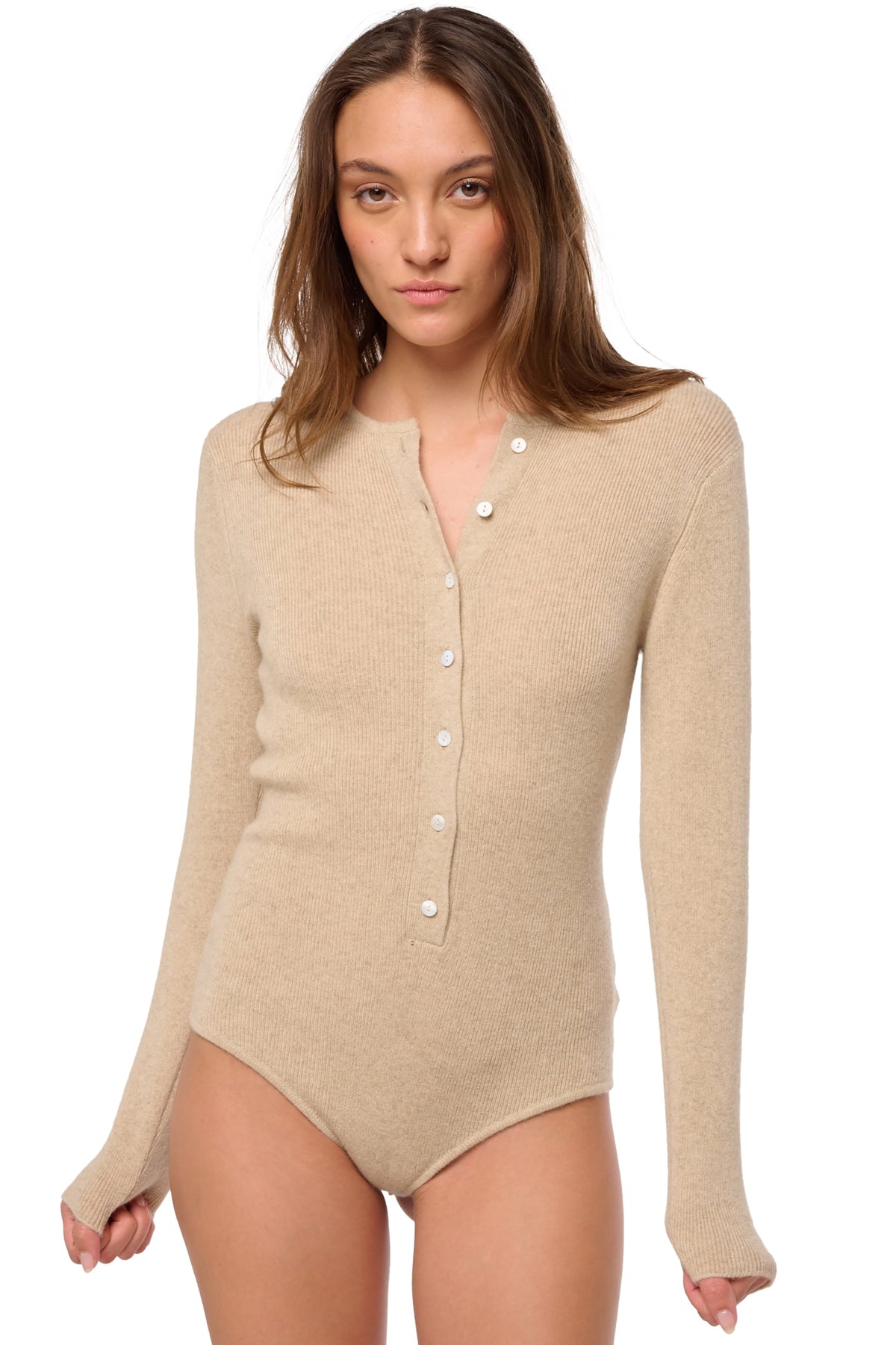 Deedee en cachemire femme - natural winter dawn - Mahogany