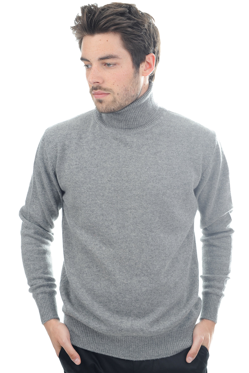 Edgar 4F en cachemire homme - gris chiné - Mahogany