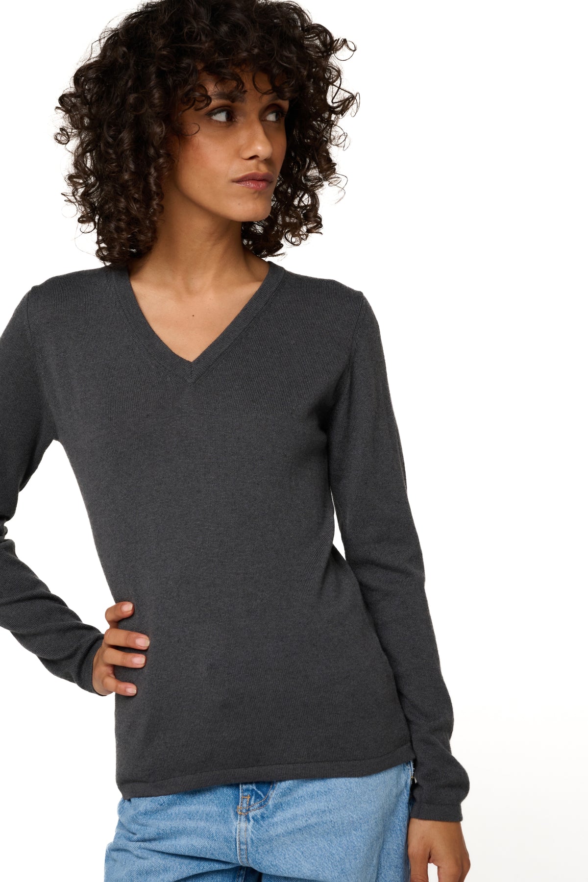 Emma en cachemire femme - Vue 1 - anthracite - Mahogany