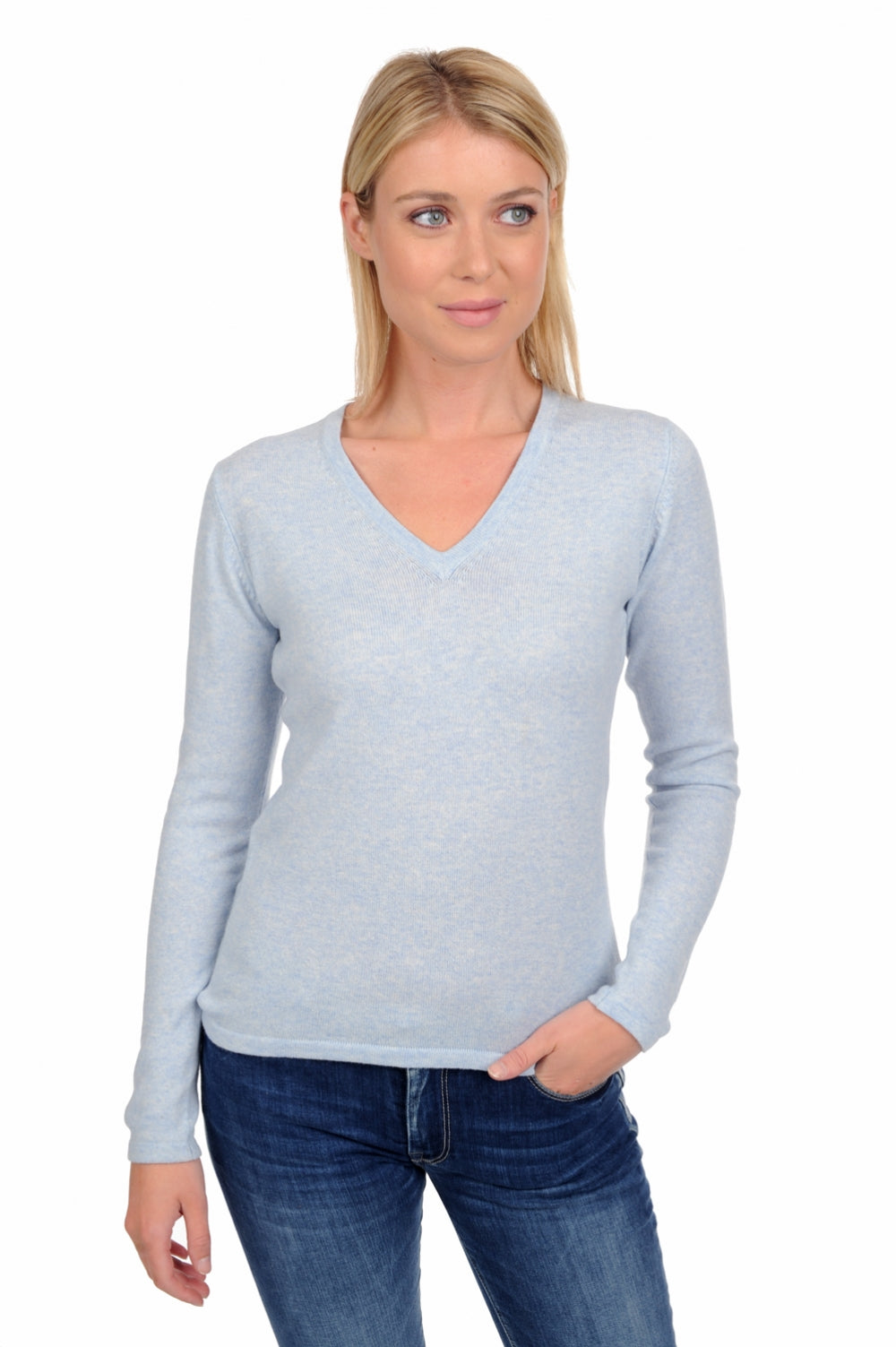 Emma en cachemire femme - arctic - Mahogany