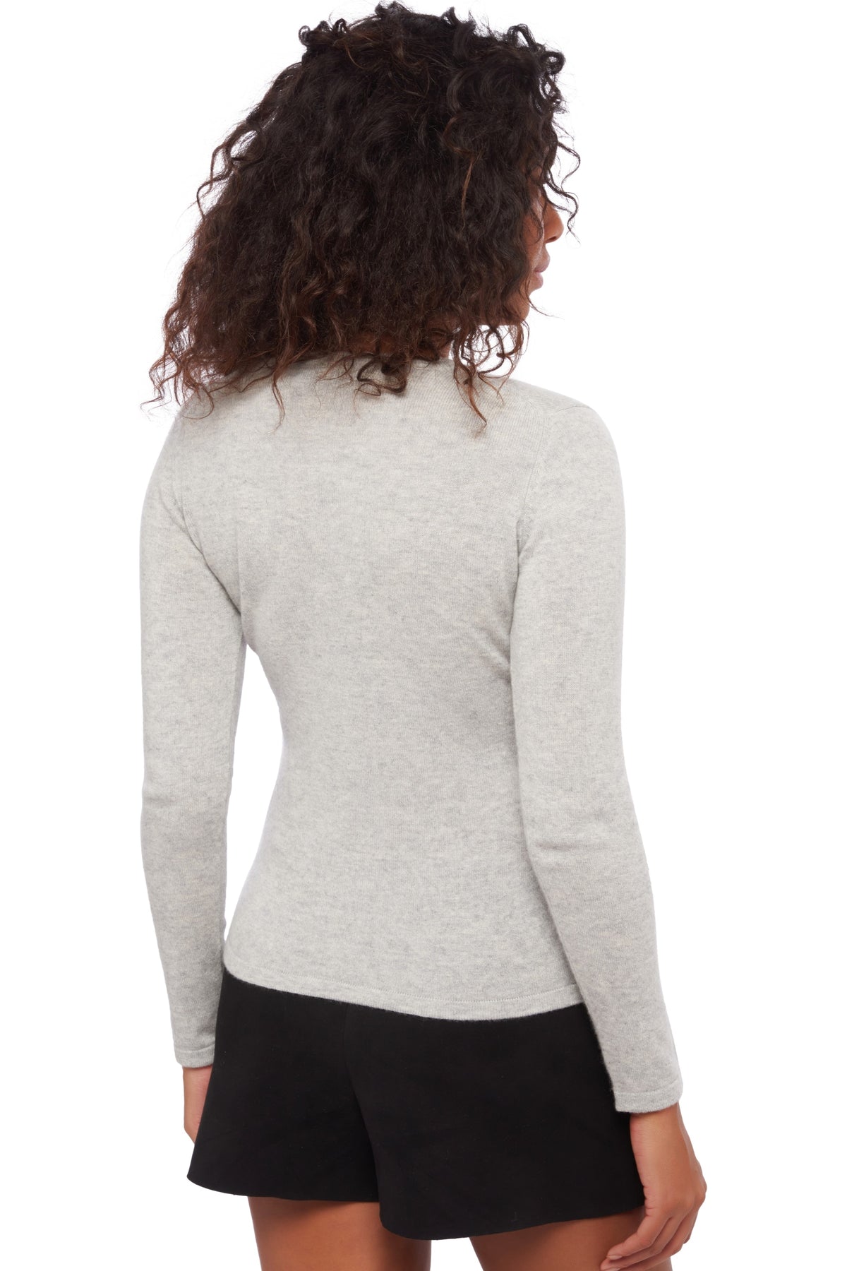 Emma en cachemire femme - Vue 1 - flanelle chiné - Mahogany