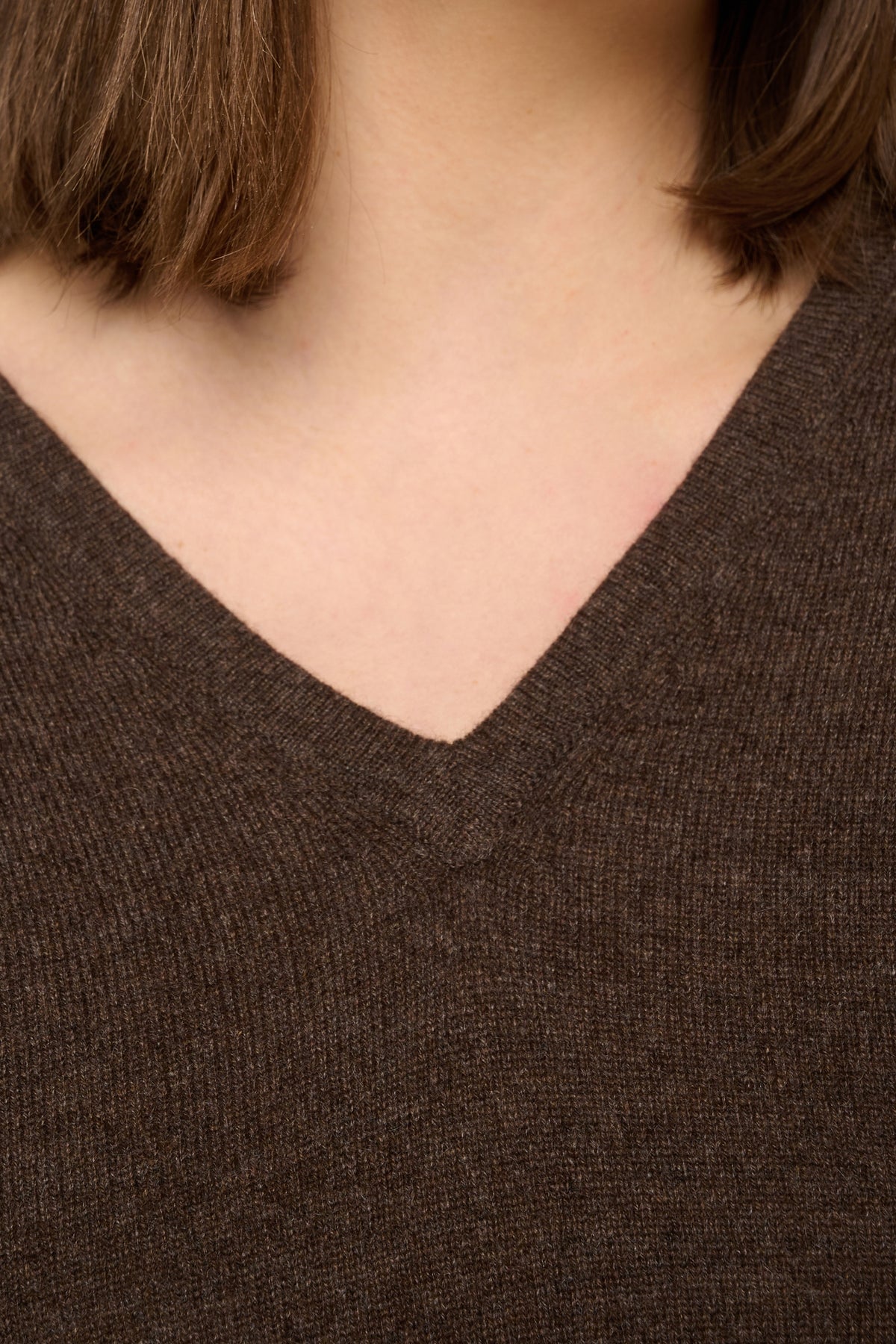 Emma en cachemire femme - Vue 1 - marron chiné - Mahogany