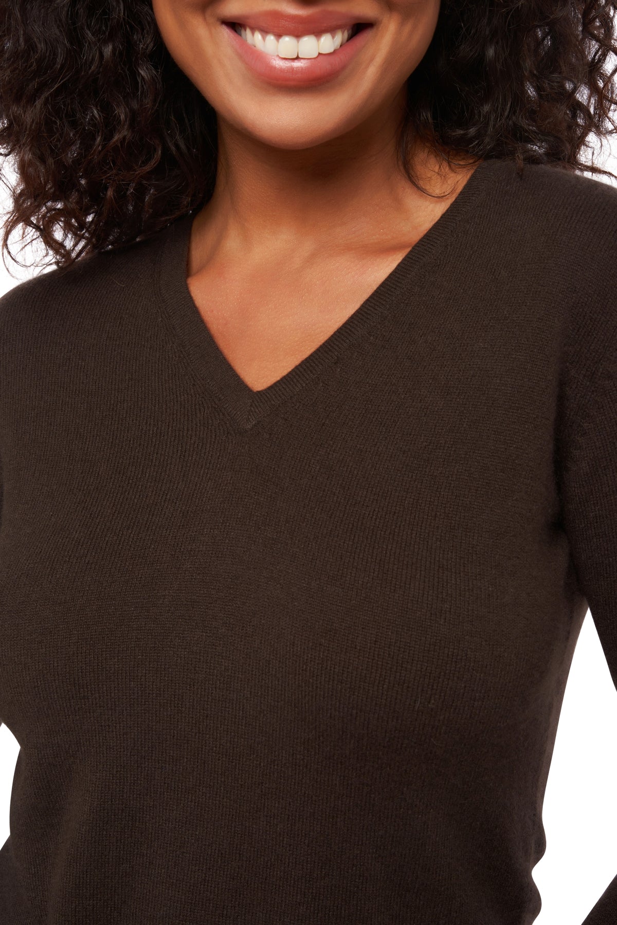 Emma en cachemire femme - Vue 2 - marron noir - Mahogany