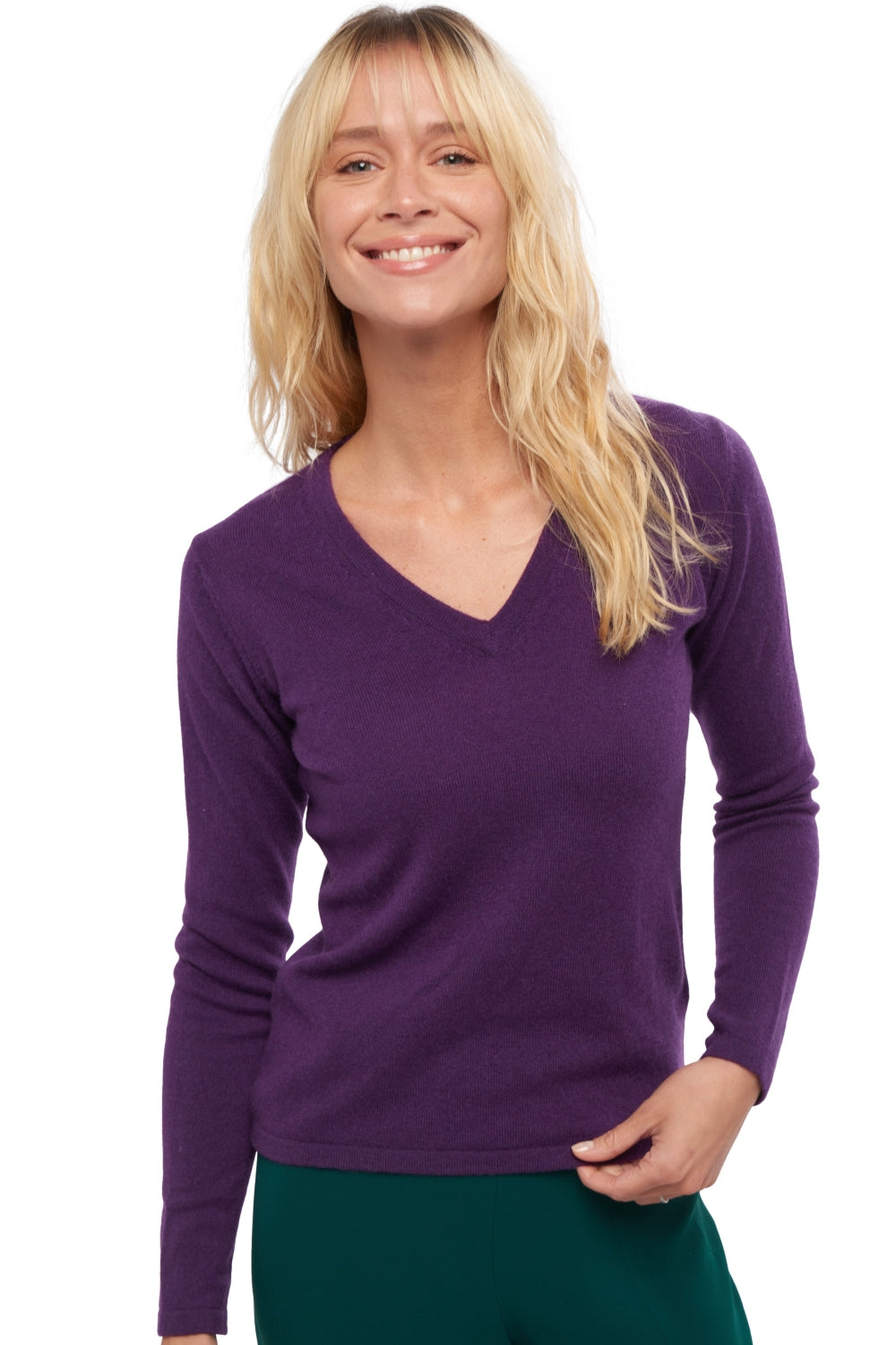 Emma en cachemire femme - violet très vif - Mahogany