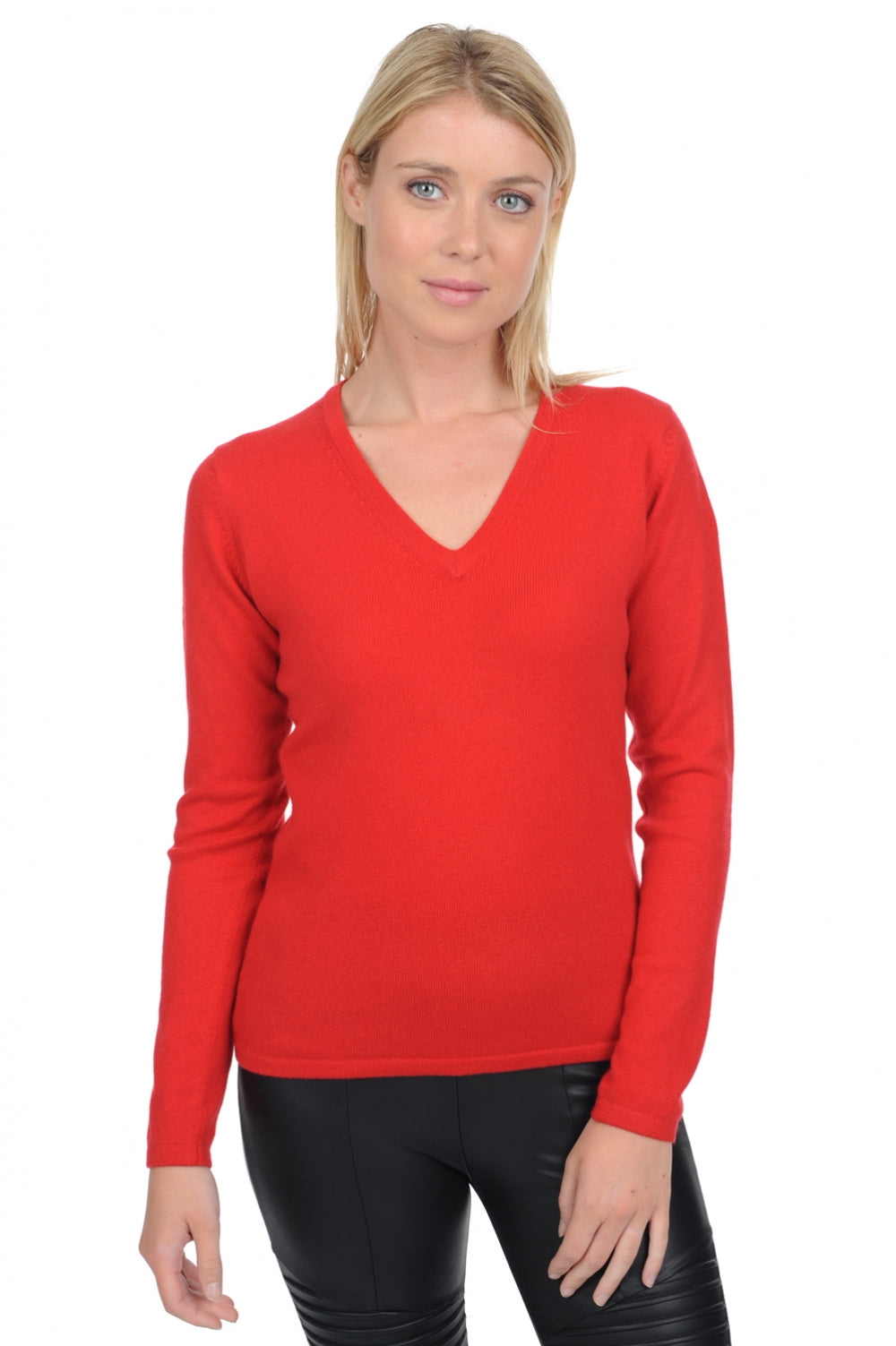 Emma Premium en cachemire femme - rouge - Mahogany