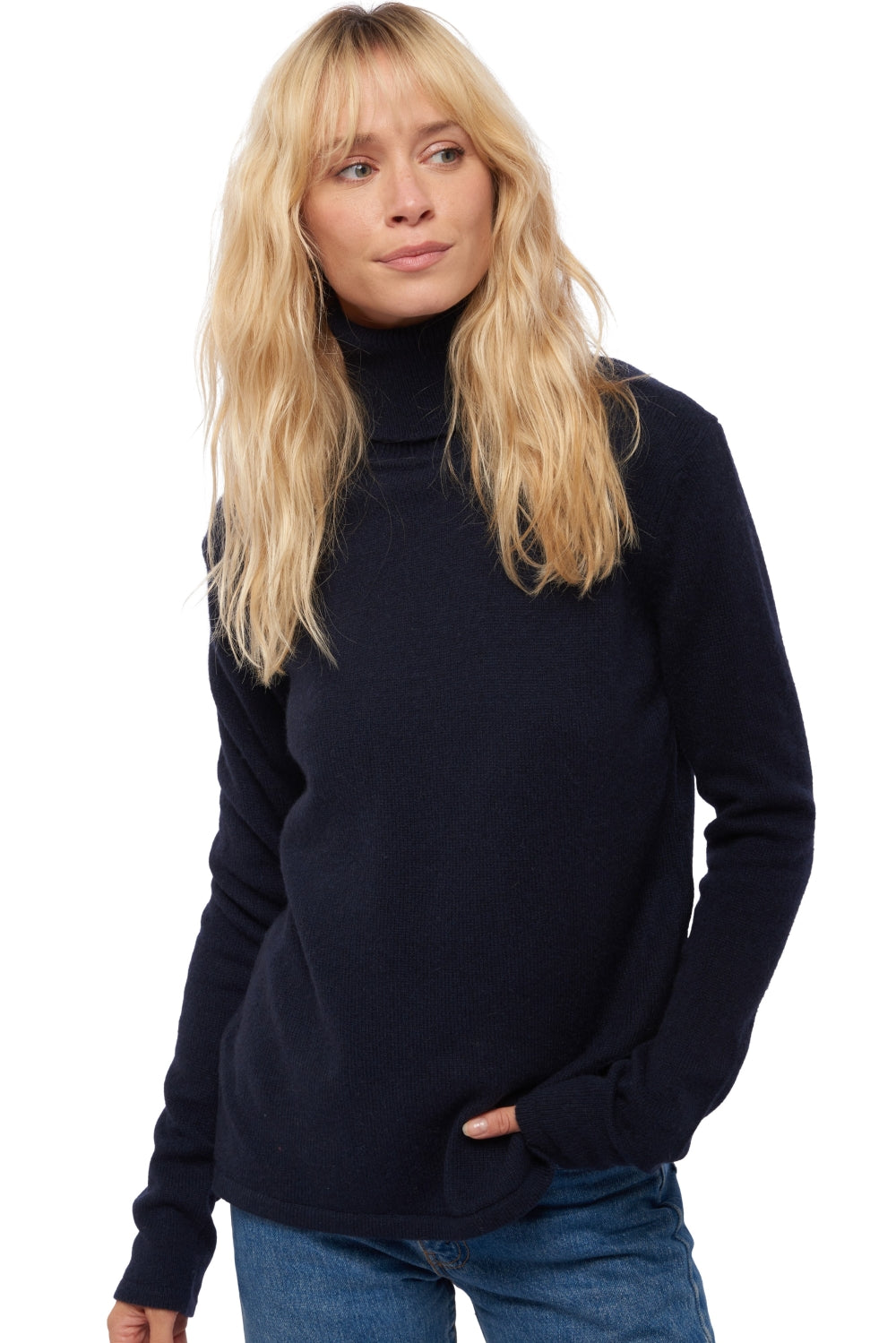 Pull en yak, 100 % Yak, femme, col col roulé, coupe droite, manches longues, normale / 2 et 4 fils, tricot normal, Mahogany