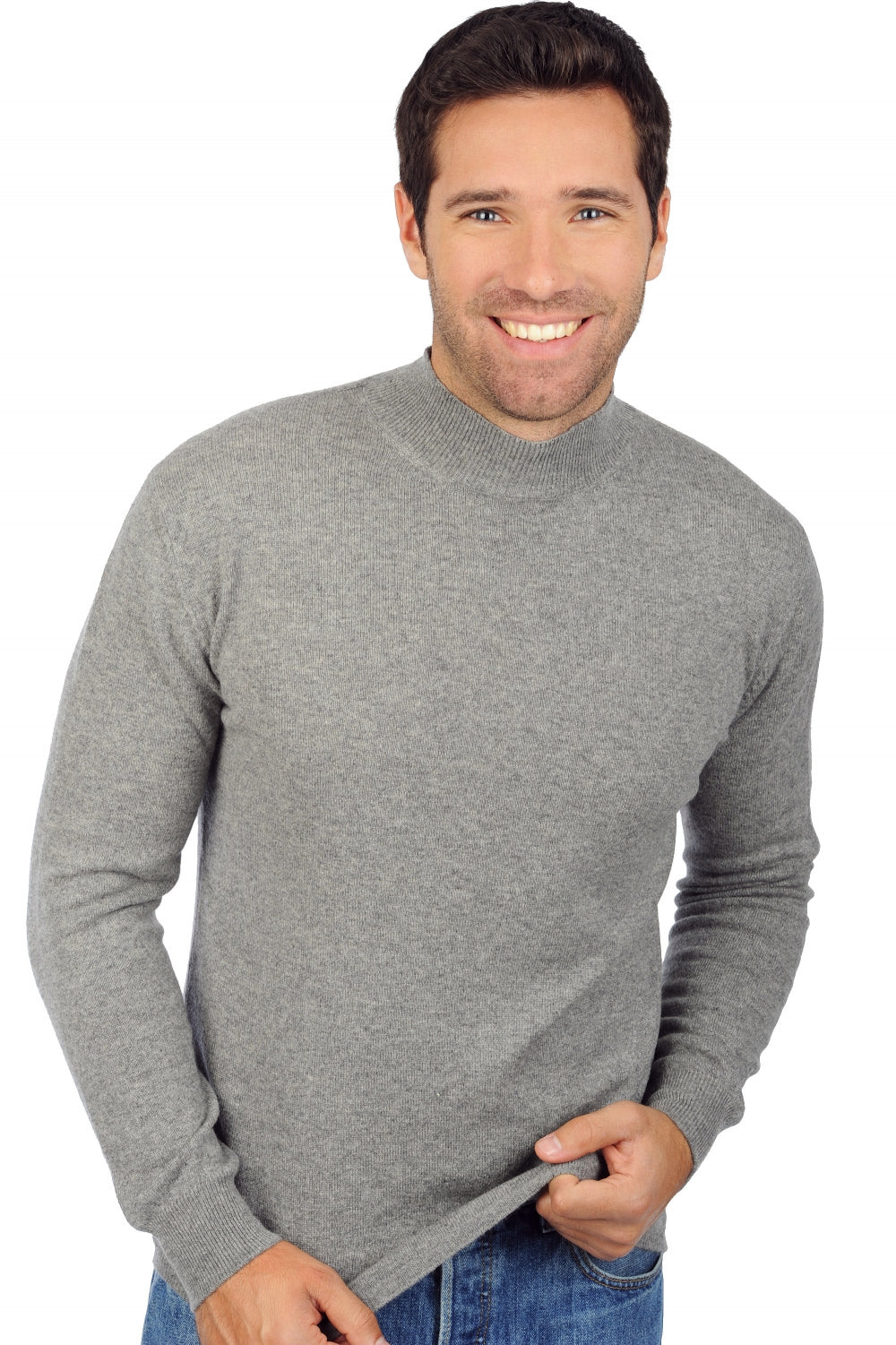 Frederic en cachemire homme - gris chiné - Mahogany