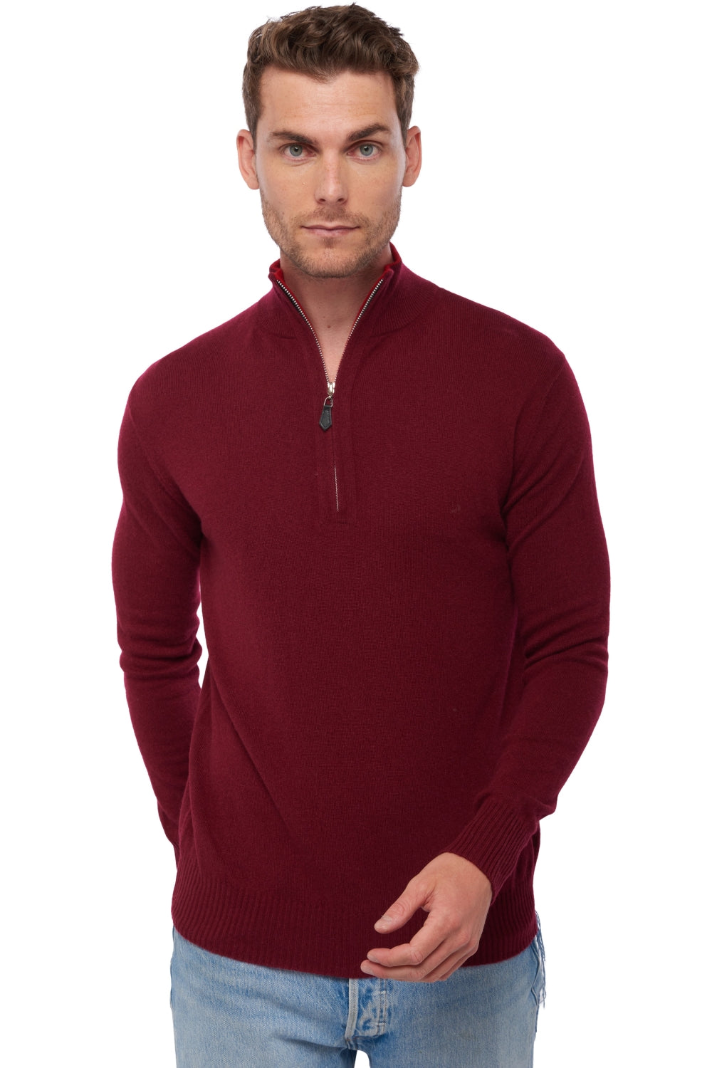 Henri en cachemire homme - bordeaux / rouge velours - Mahogany