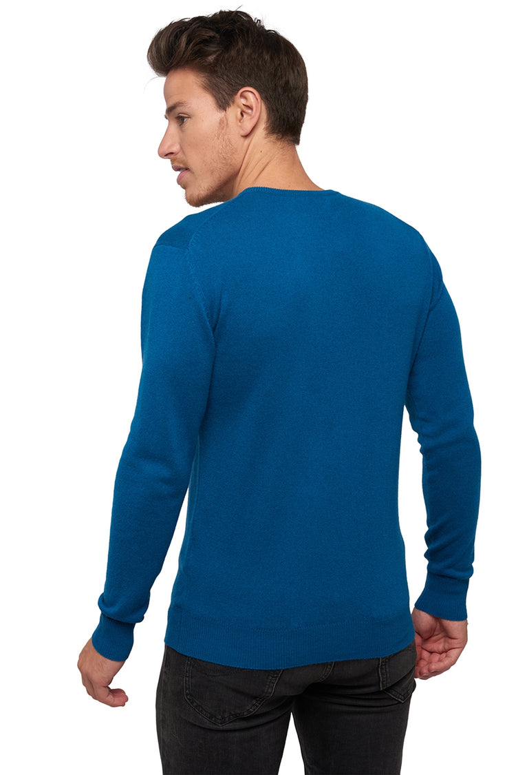 Keaton en cachemire homme - Vue 1 - bleu canard - Mahogany