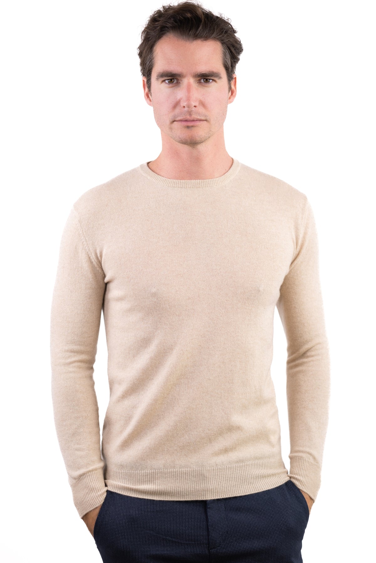 Keaton en cachemire homme - natural beige - Mahogany