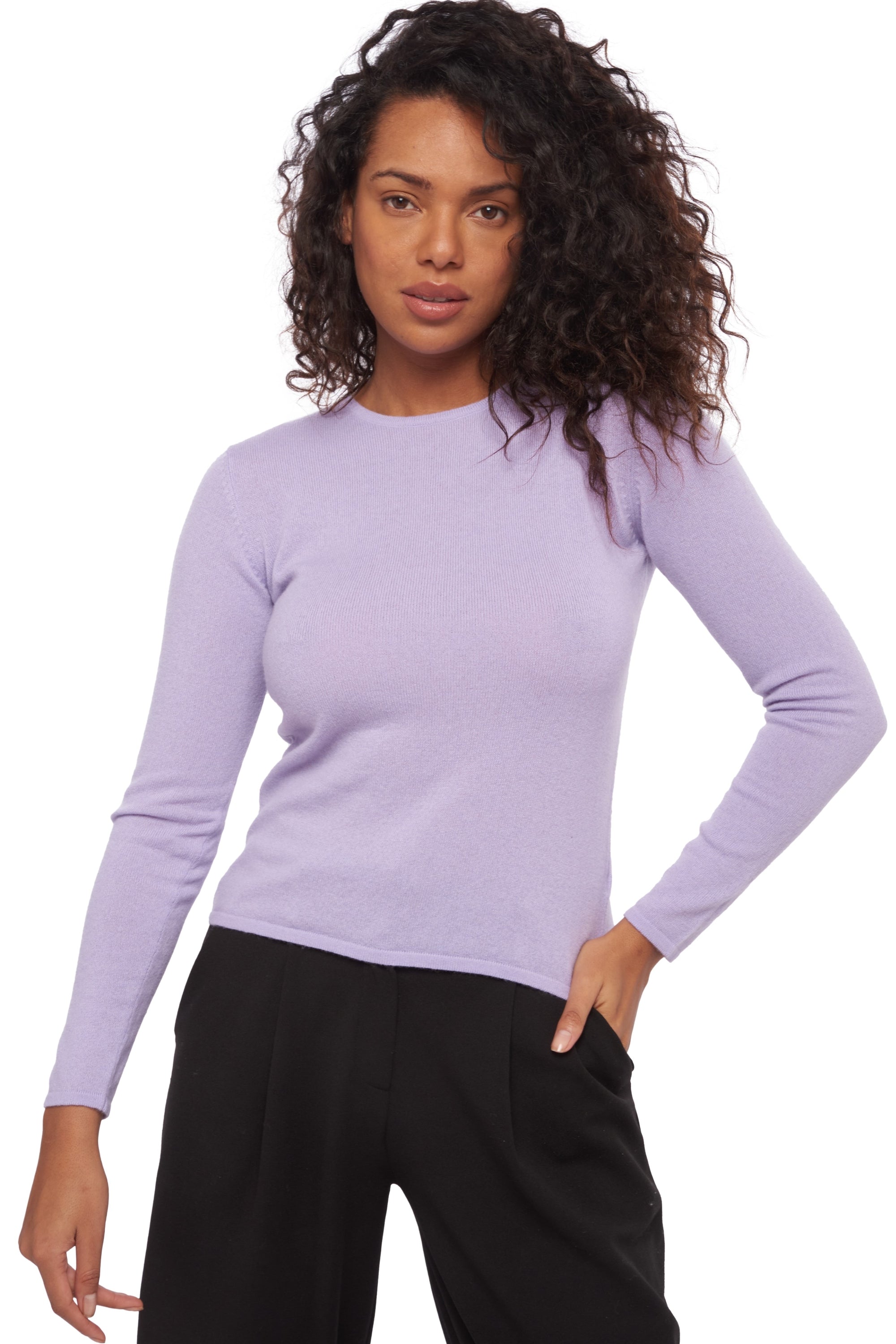 Line en cachemire femme - lavande ensoleillée - Mahogany