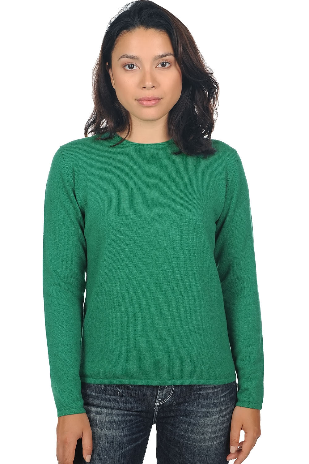Line en cachemire femme - vert anglais - Mahogany