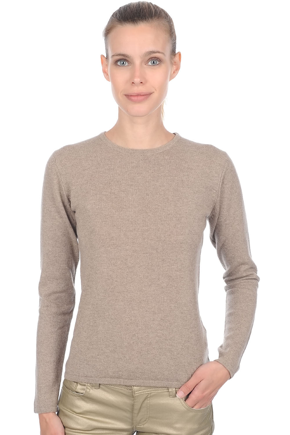 Line Premium en cachemire femme - dolma natural - Mahogany