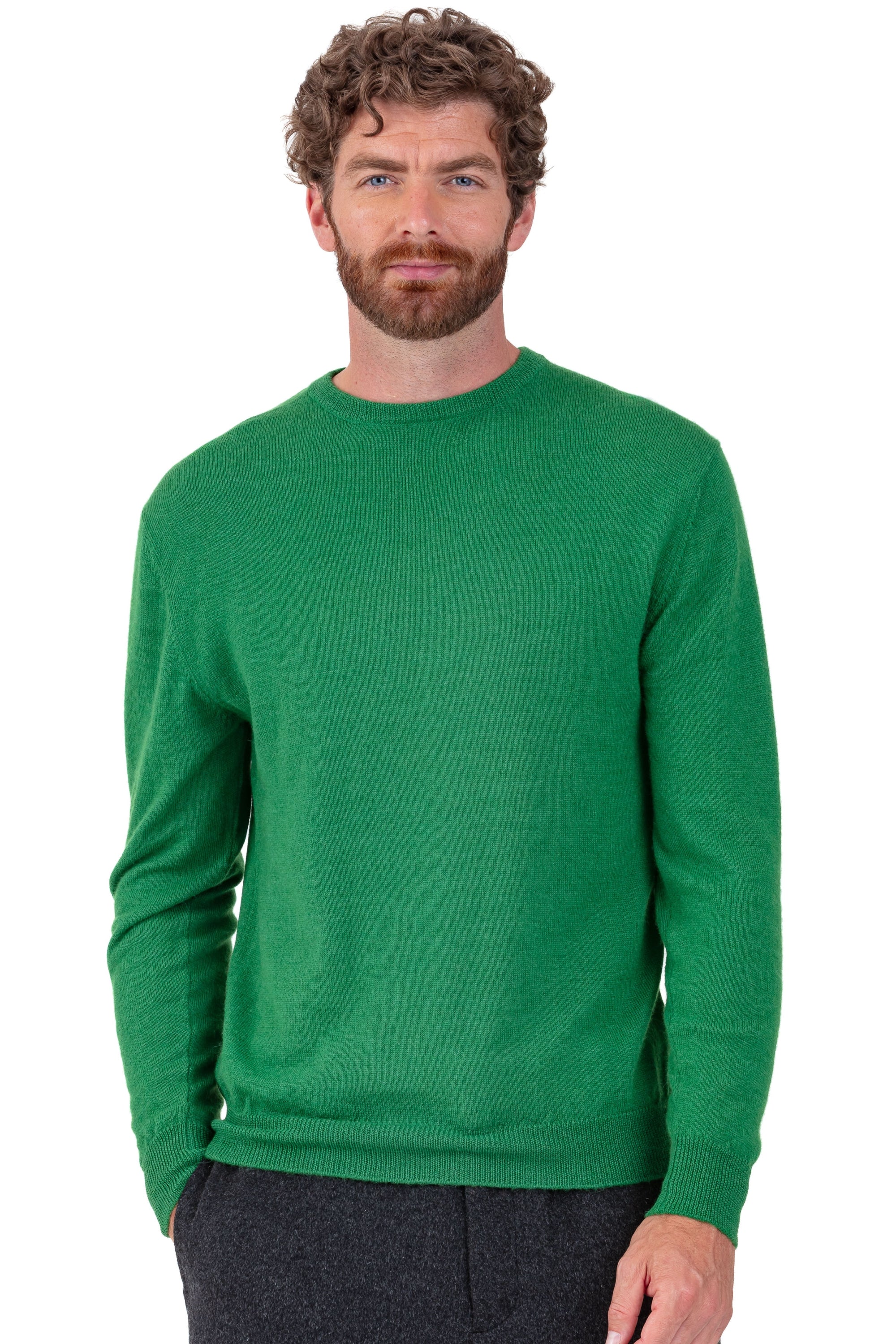 Nestor-Alpaga en baby alpaga homme - green leaf - Mahogany