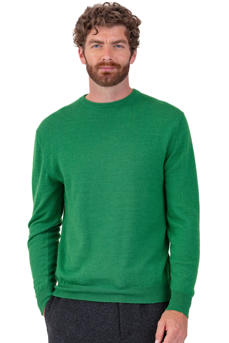 Nestor-Alpaga en baby alpaga homme - green leaf - Mahogany