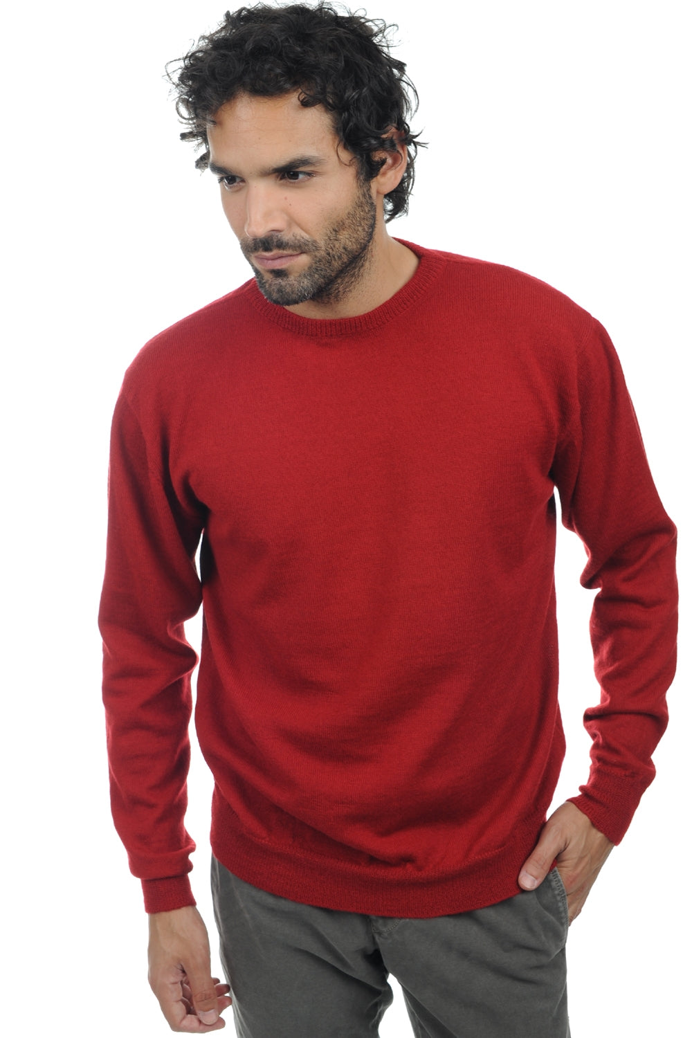 Nestor-Alpaga en baby alpaga homme - rouge - Mahogany