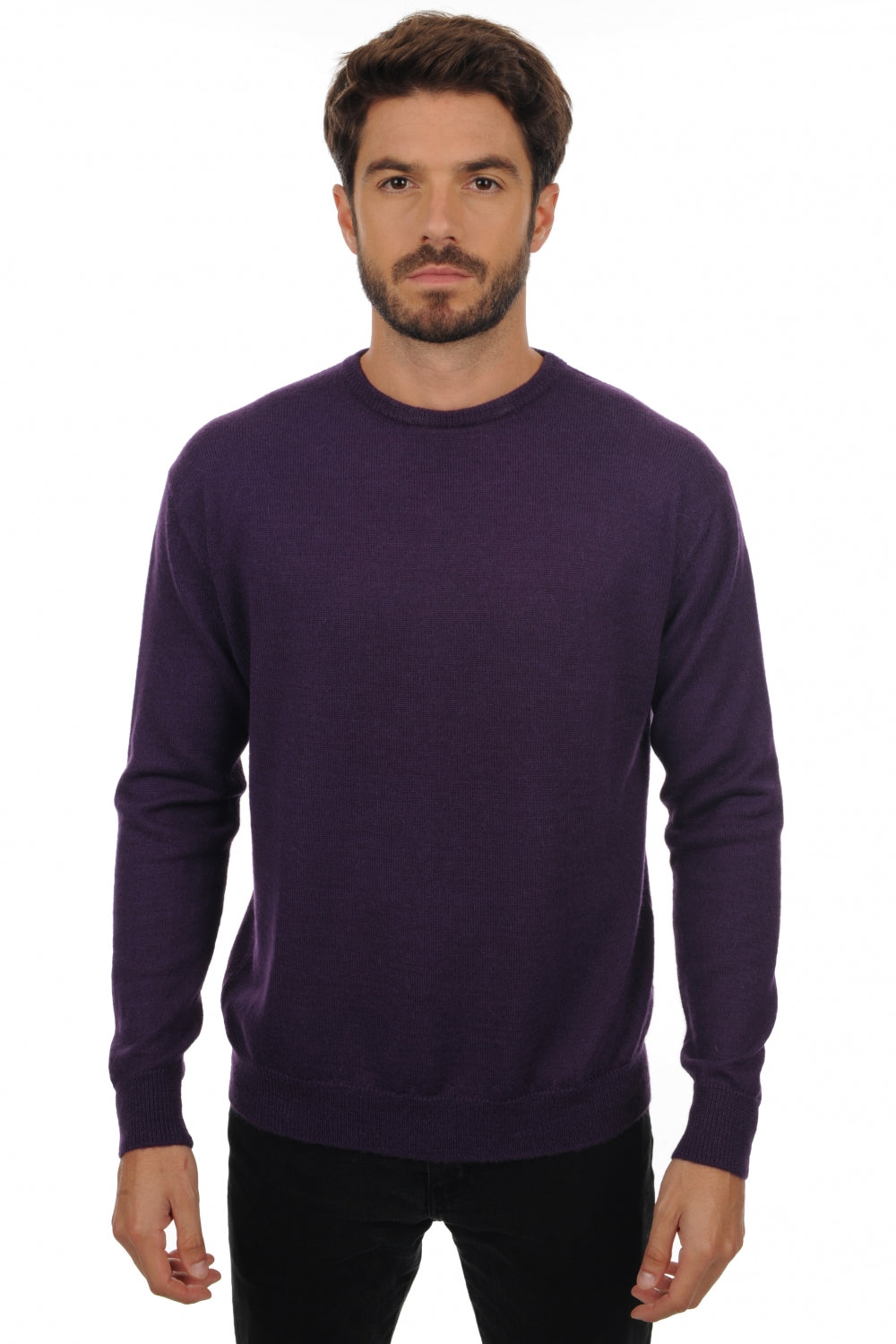 Nestor-Alpaga en baby alpaga homme - violet - Mahogany