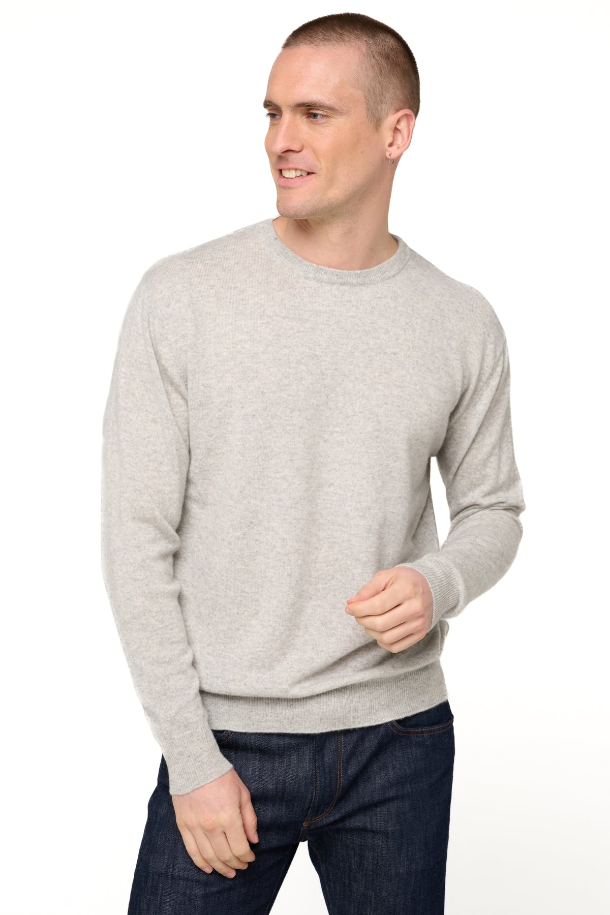 Nestor en cachemire homme - flanelle chiné - Mahogany