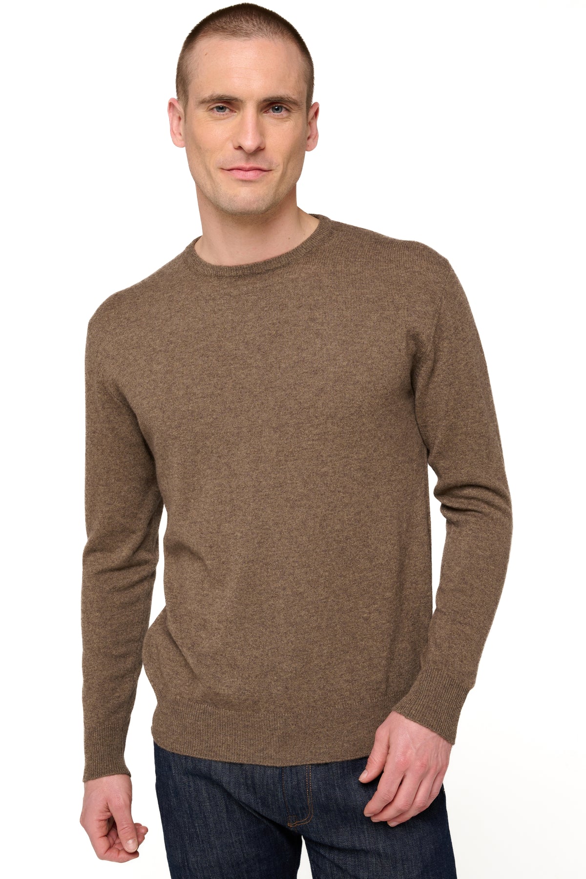 Nestor en cachemire homme - natural dark brown - Mahogany