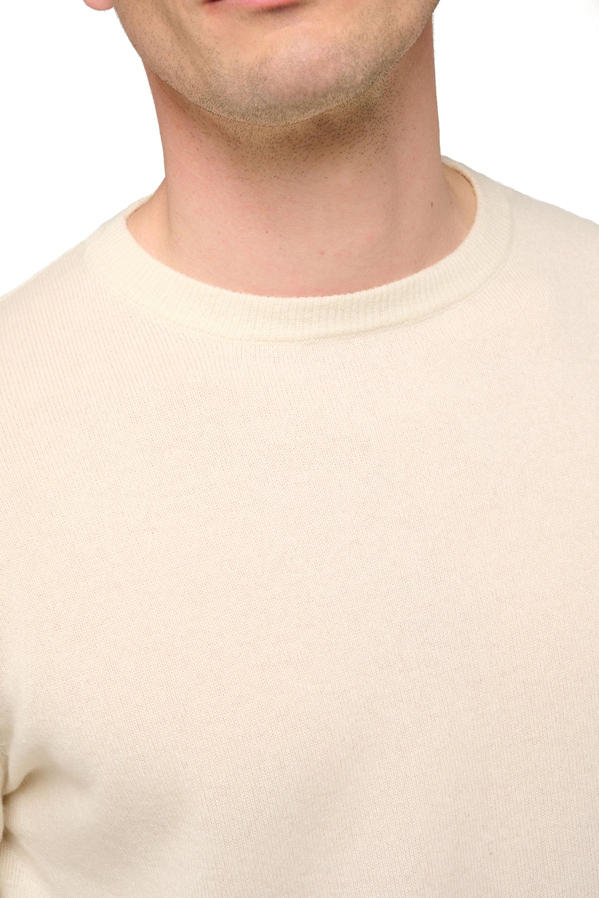 Nestor en cachemire homme - Vue 1 - natural écru - Mahogany