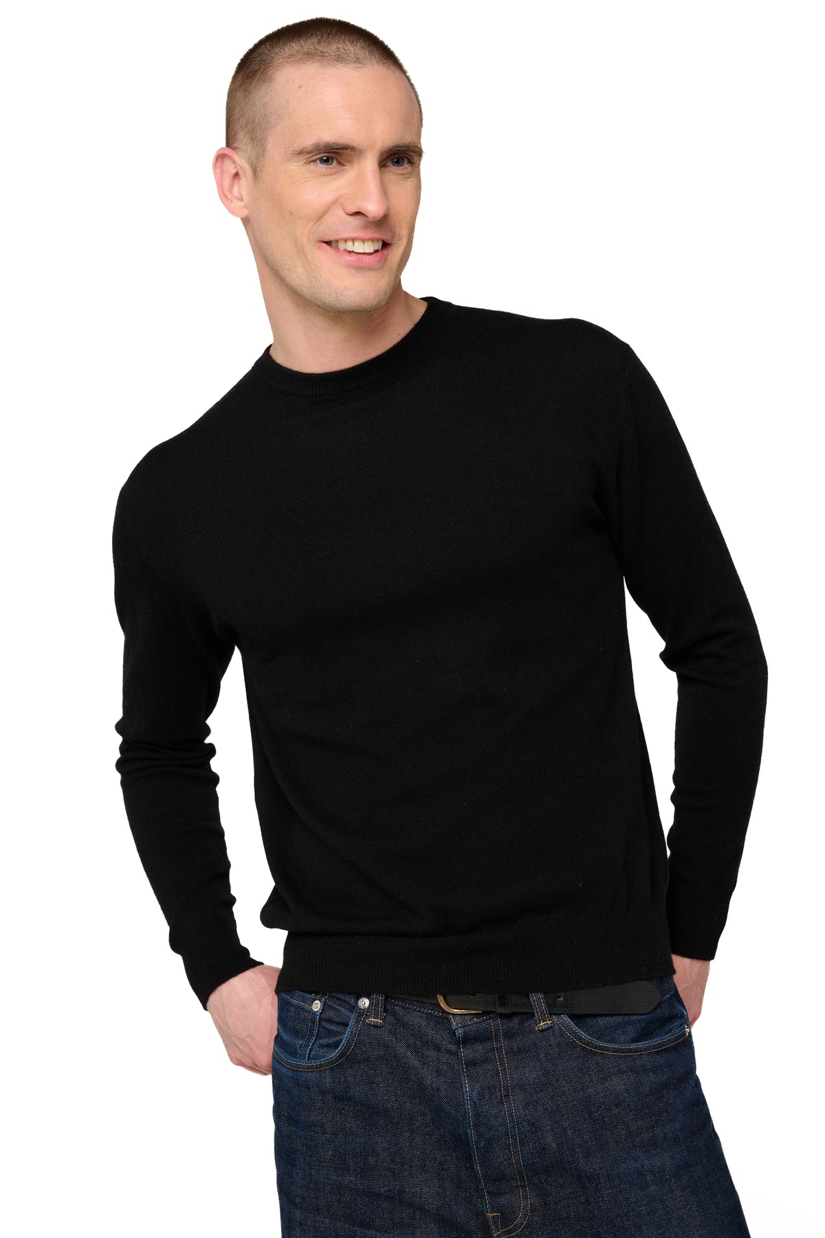 Nestor en cachemire homme - noir - Mahogany