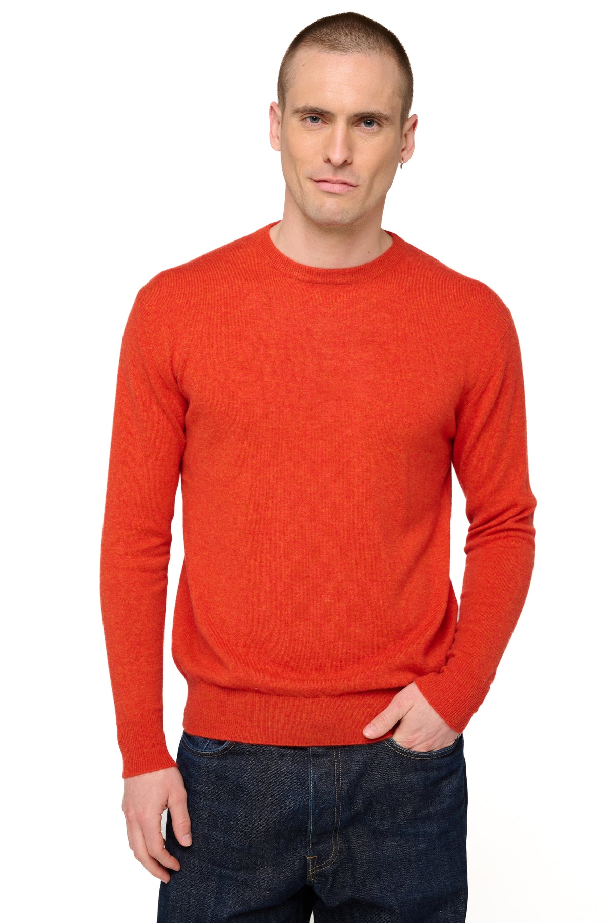 Nestor en cachemire homme - paprika - Mahogany