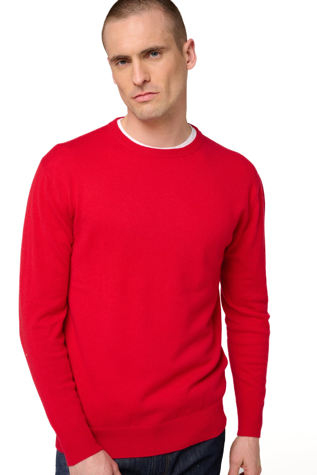 Nestor en cachemire homme - rouge velours - Mahogany