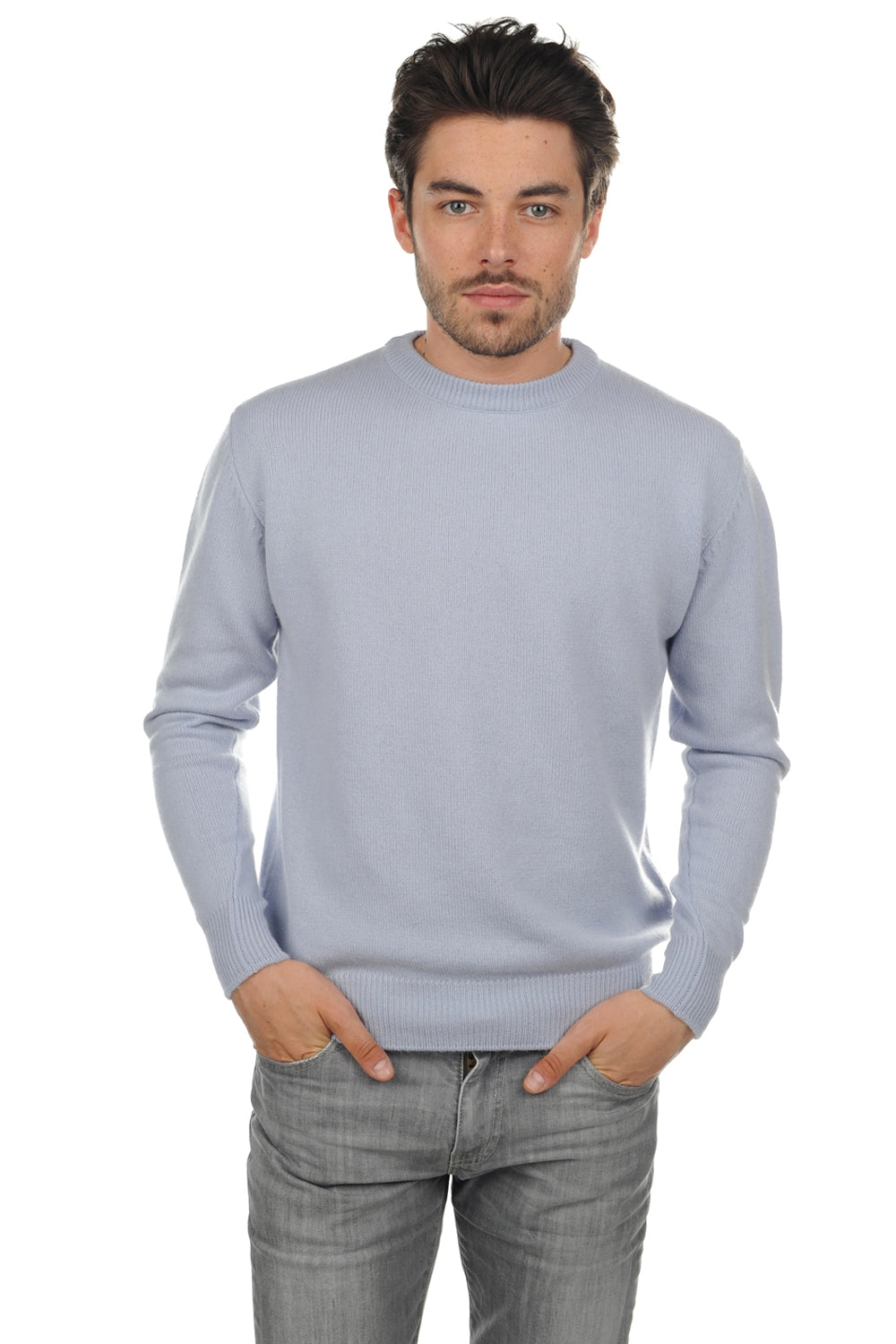 Nestor 4F en cachemire homme - bleu ciel - Mahogany