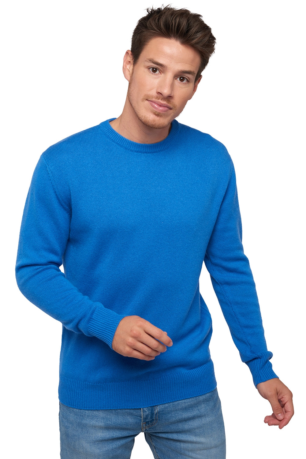 Nestor 4F en cachemire homme - tetbury blue - Mahogany