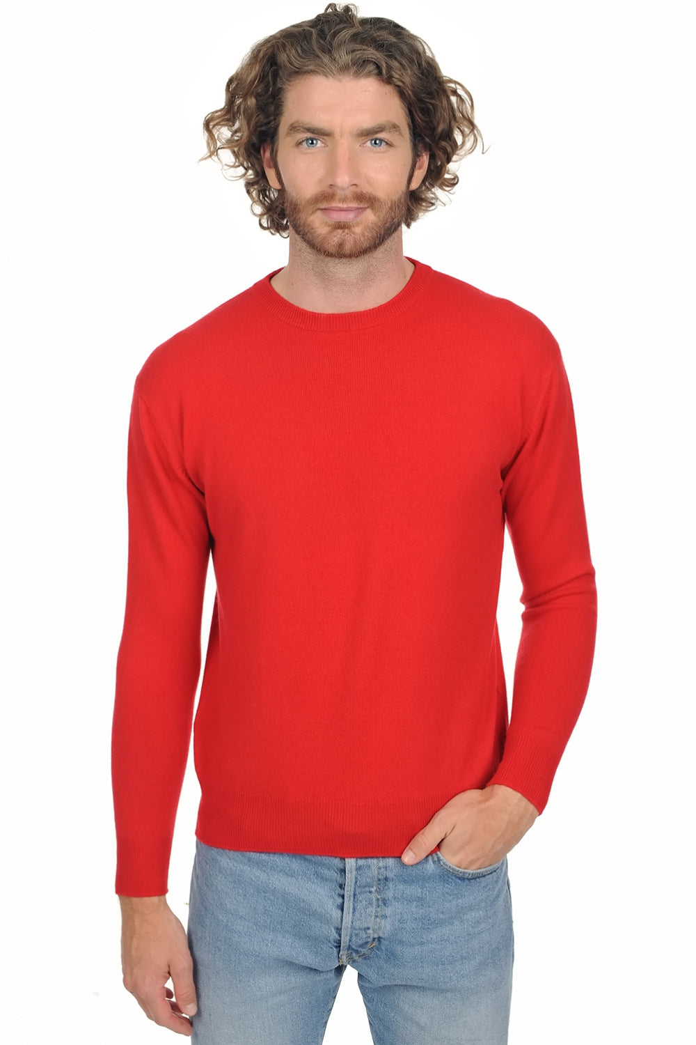 Nestor Premium en cachemire homme - rouge - Mahogany