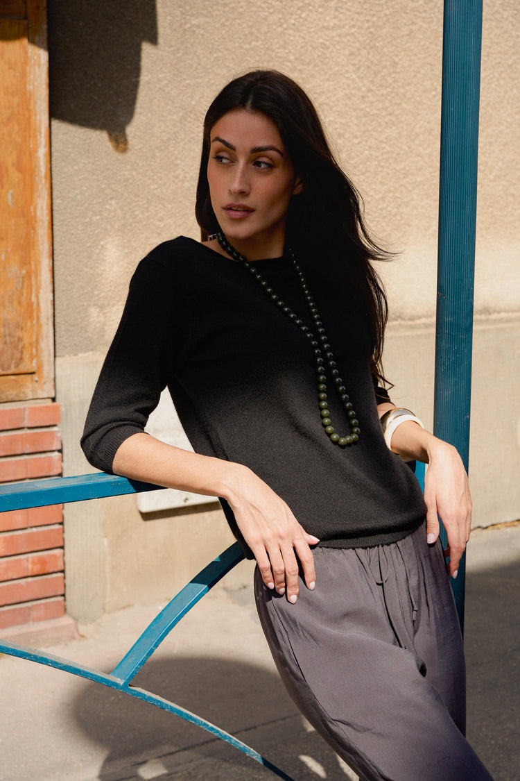 Odessa en cachemire femme - Vue 1 - noir - Mahogany