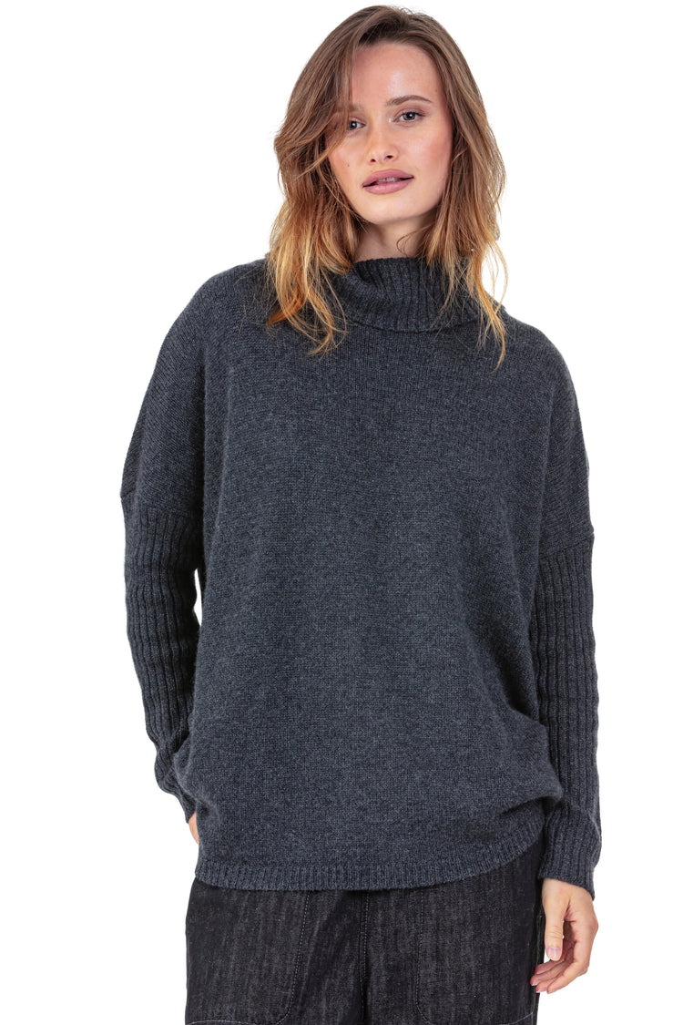 Paprikae en cachemire femme - Vue 3 - anthracite chiné - Mahogany