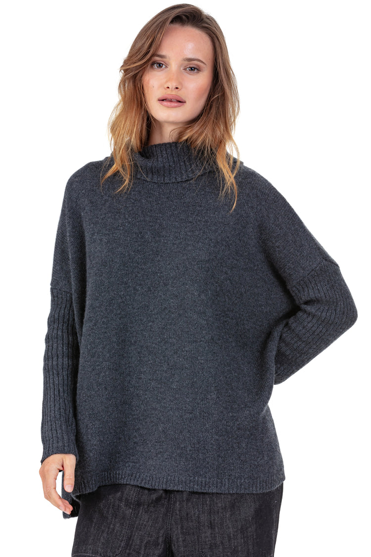 Paprikae en cachemire femme - Vue 1 - anthracite chiné - Mahogany