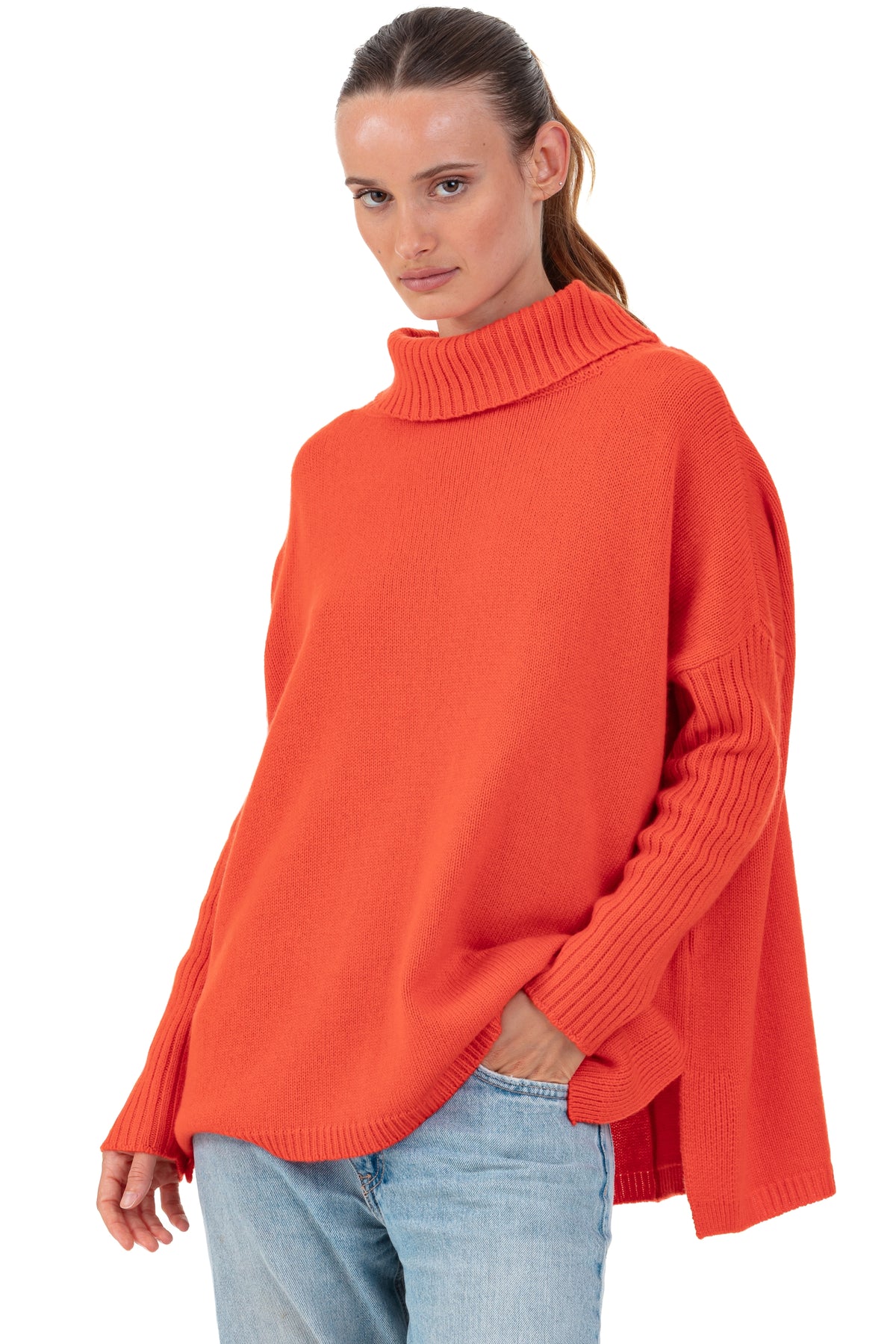 Paprikae en cachemire femme - bloody orange - Mahogany