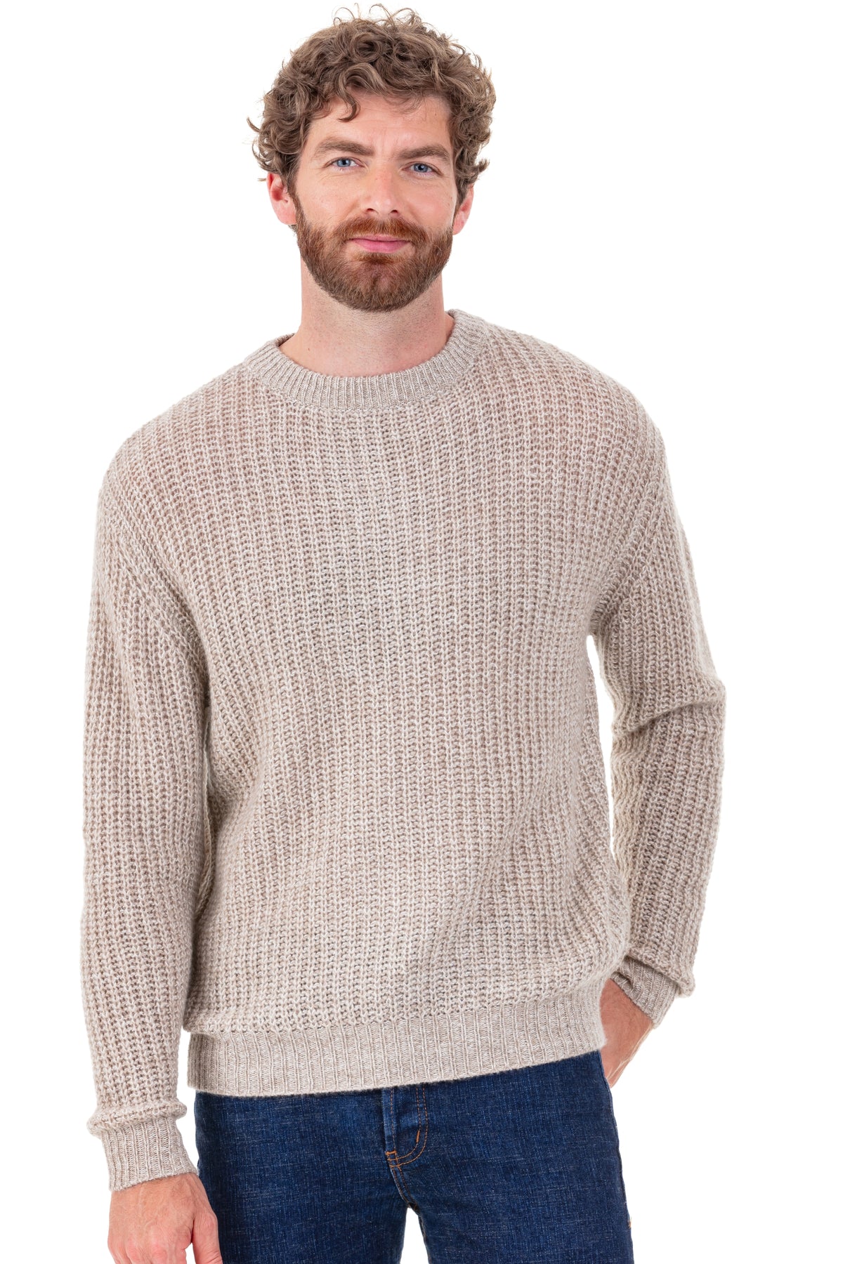 Paulin en cachemire homme - natural brown / natural écru - Mahogany