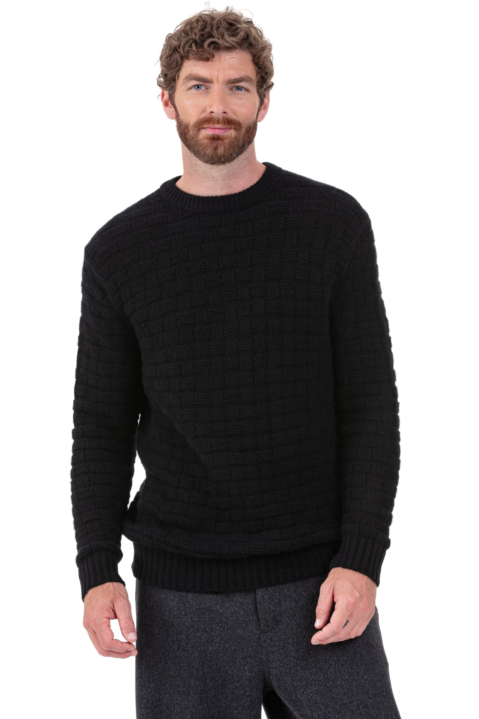 Pedro en cachemire homme - Vue 1 - noir - Mahogany
