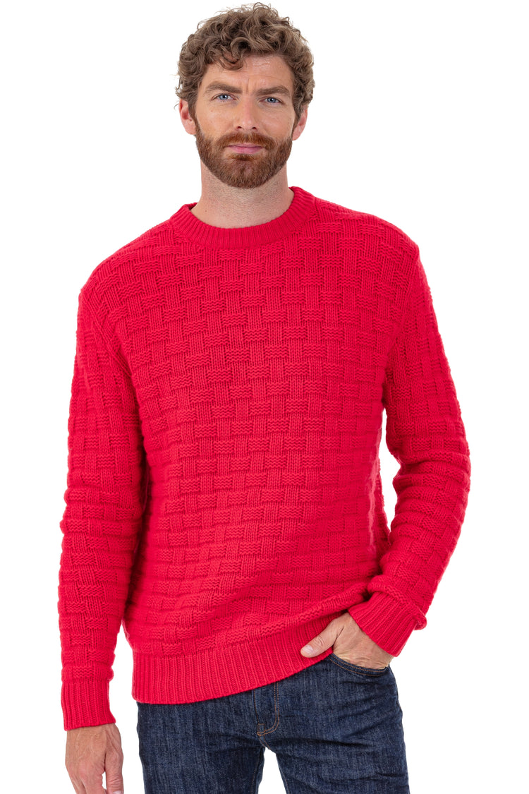 Pedro en cachemire homme - rouge velours - Mahogany