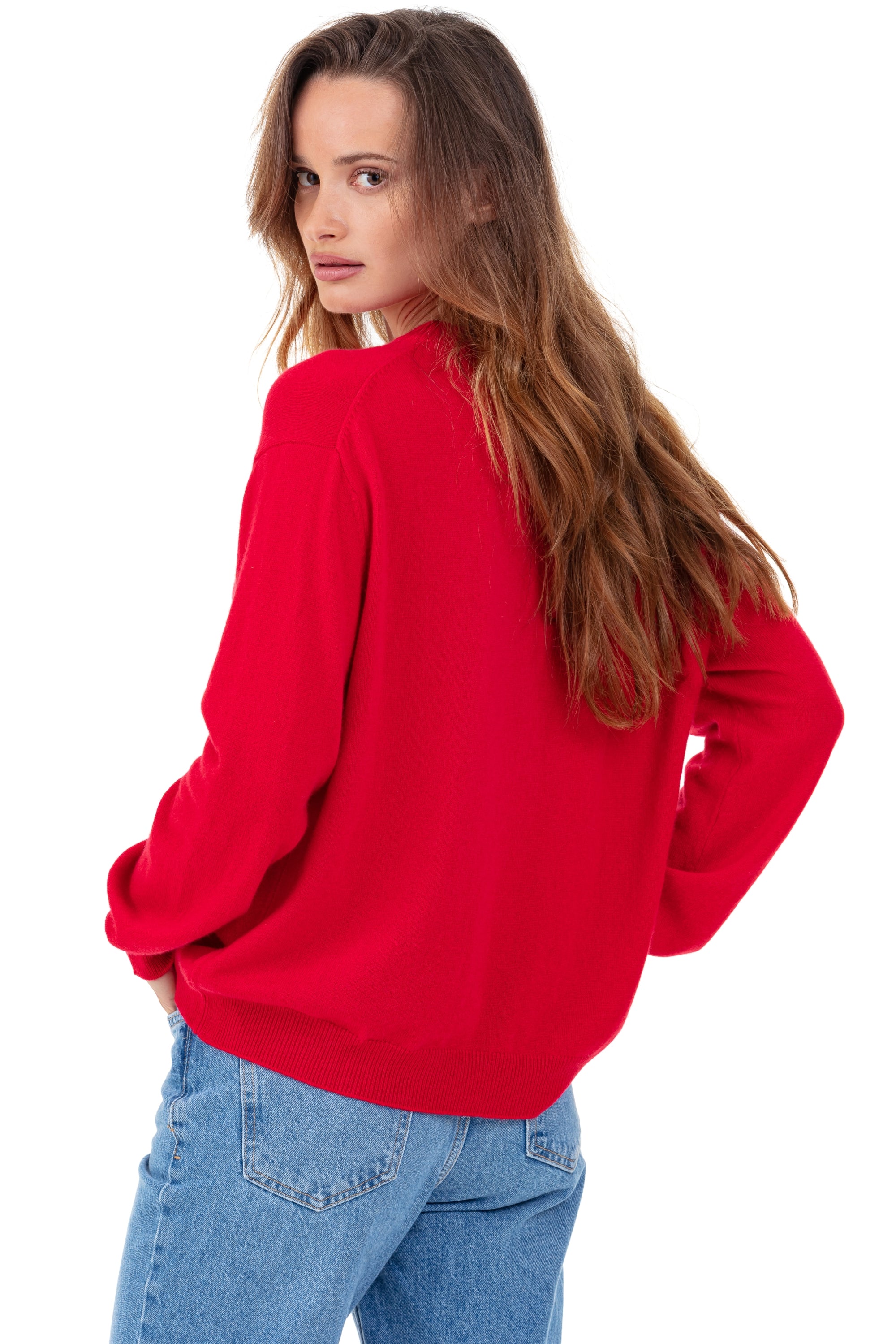 Philippine en cachemire femme - Vue 1 - rouge velours - Mahogany