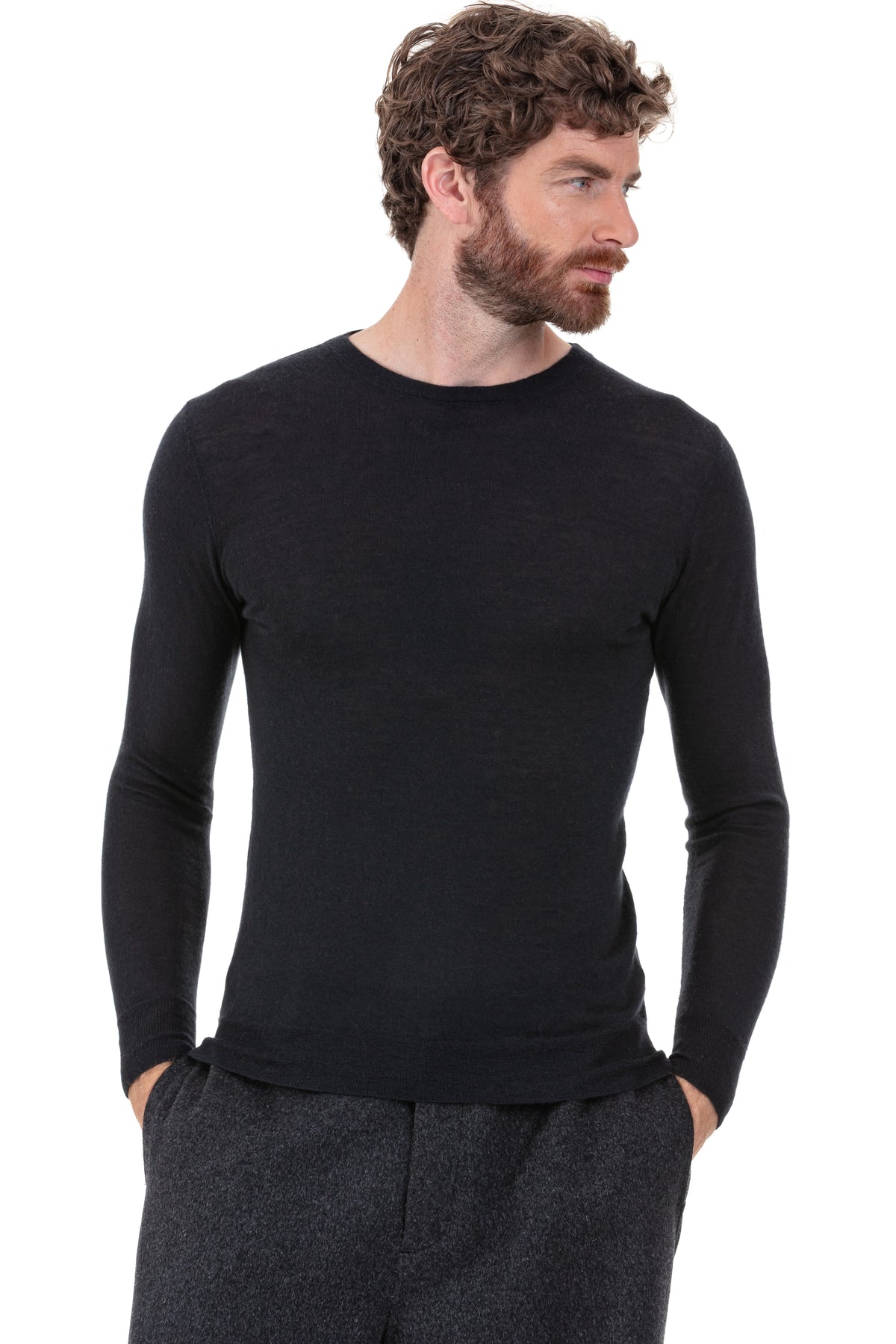 Pier en duvet de cachemire homme - noir - Mahogany