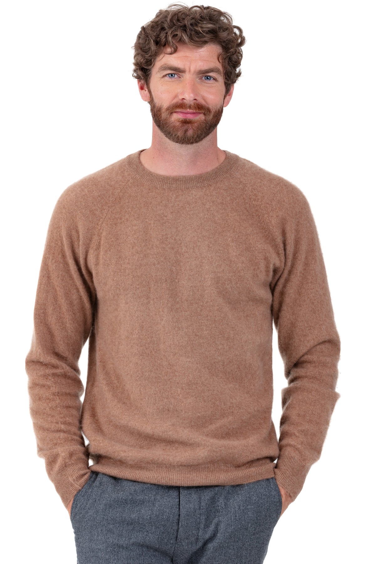 Prince en cocoon cachemire homme - camel - Mahogany