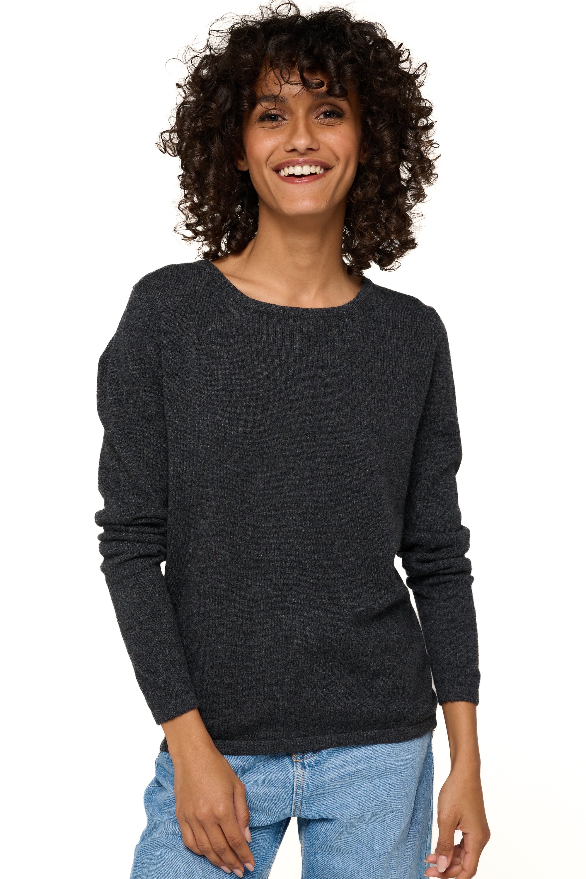 Solange en cachemire femme - anthracite chiné - Mahogany