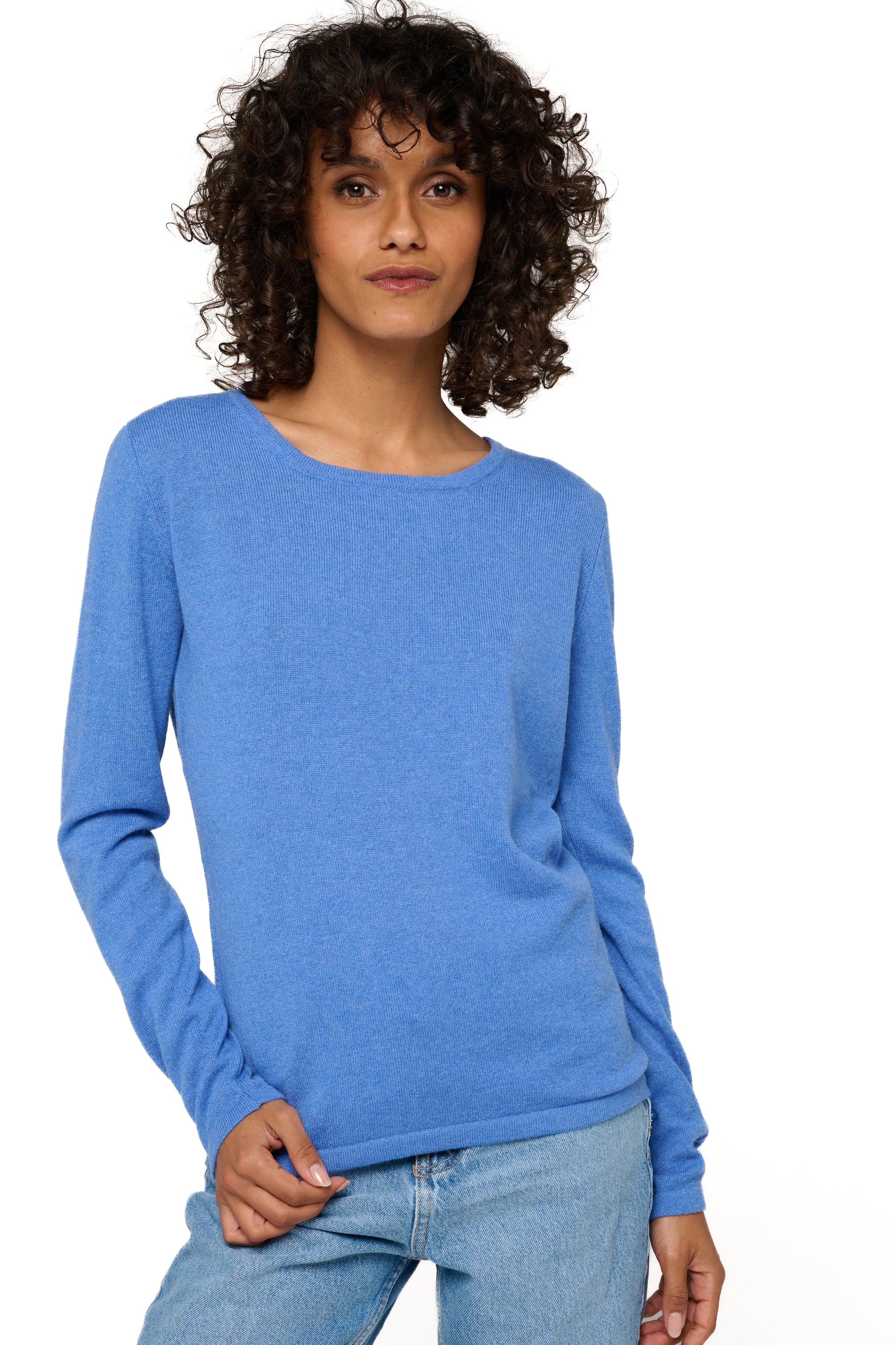 Solange en cachemire femme - bleu chiné - Mahogany