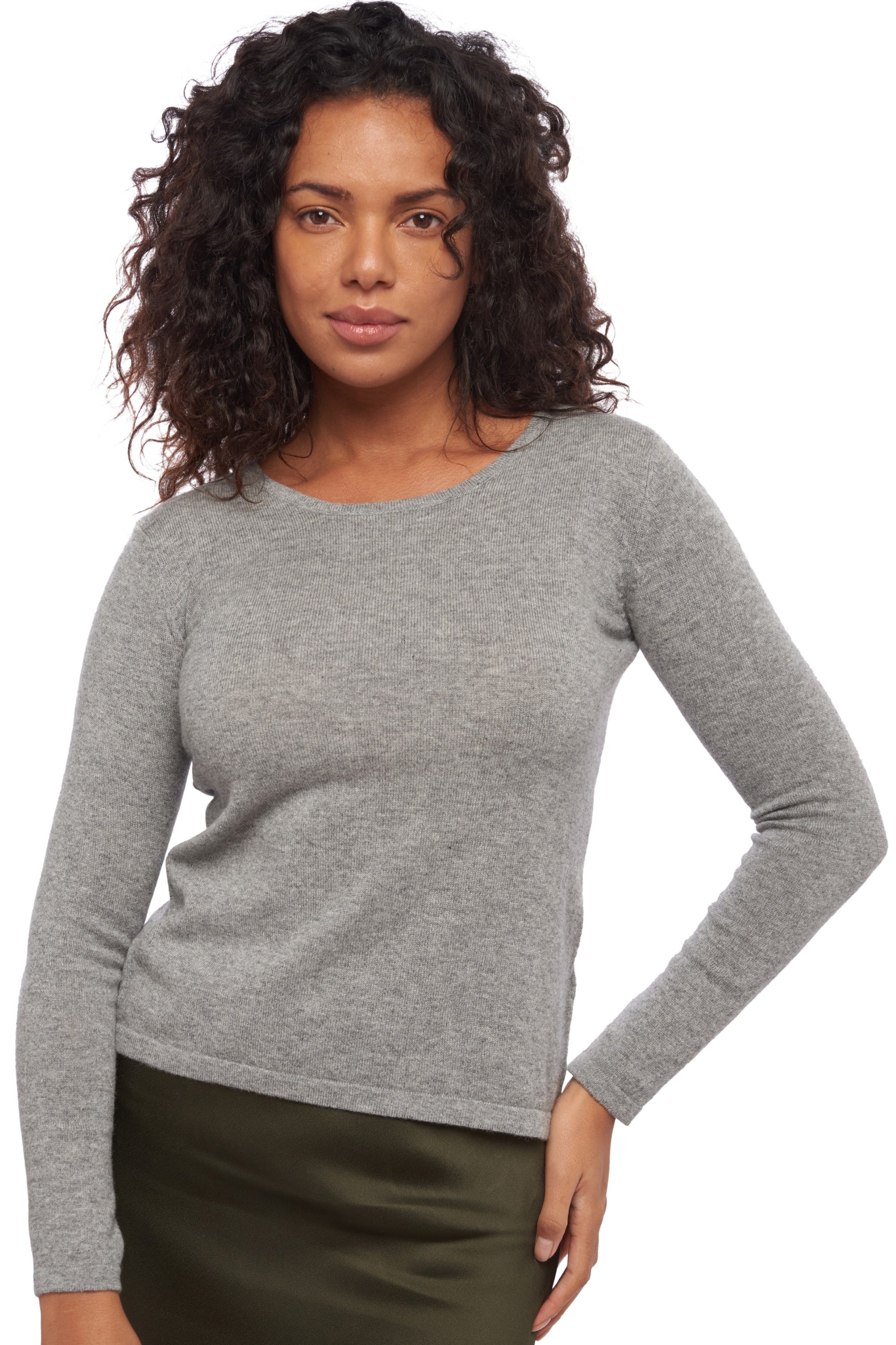 Solange en cachemire femme - gris chiné - Mahogany