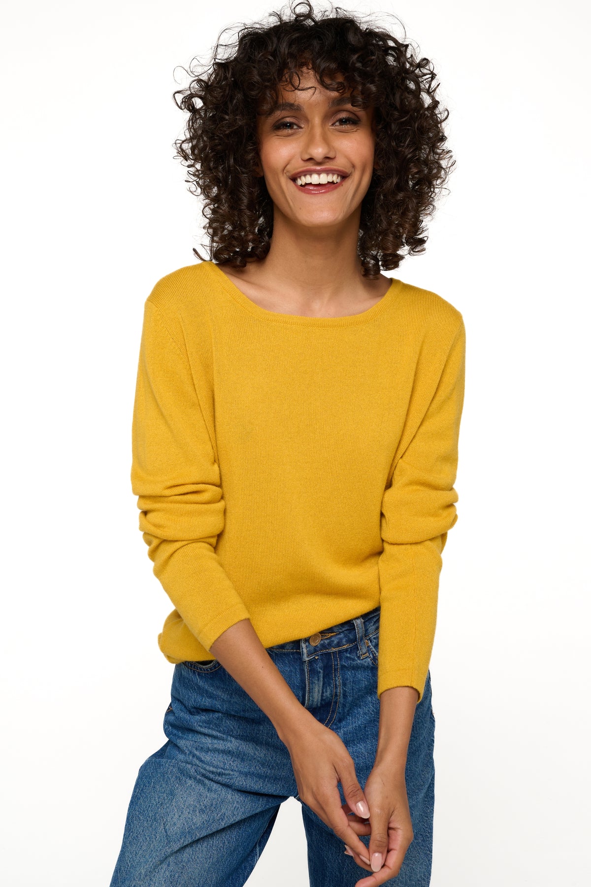 Solange en cachemire femme - Vue 1 - moutarde - Mahogany