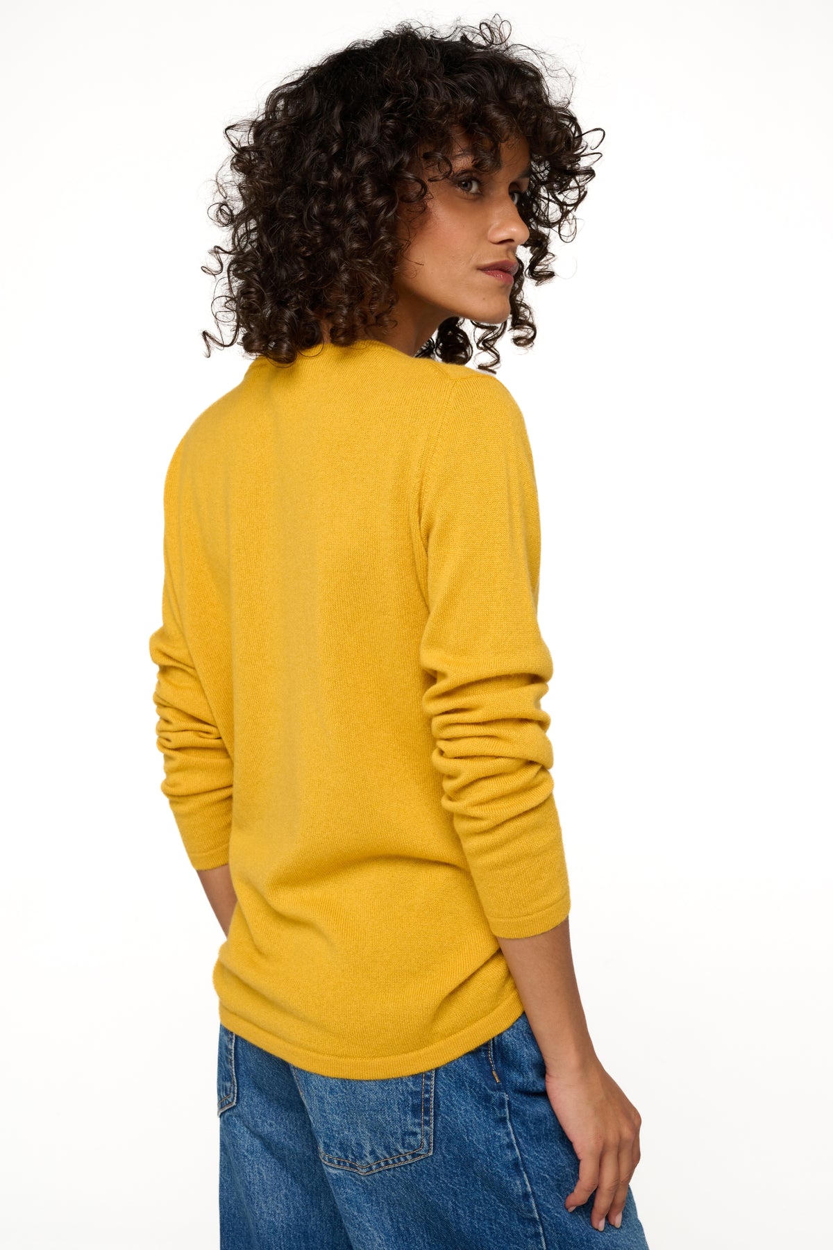 Solange en cachemire femme - Vue 2 - moutarde - Mahogany