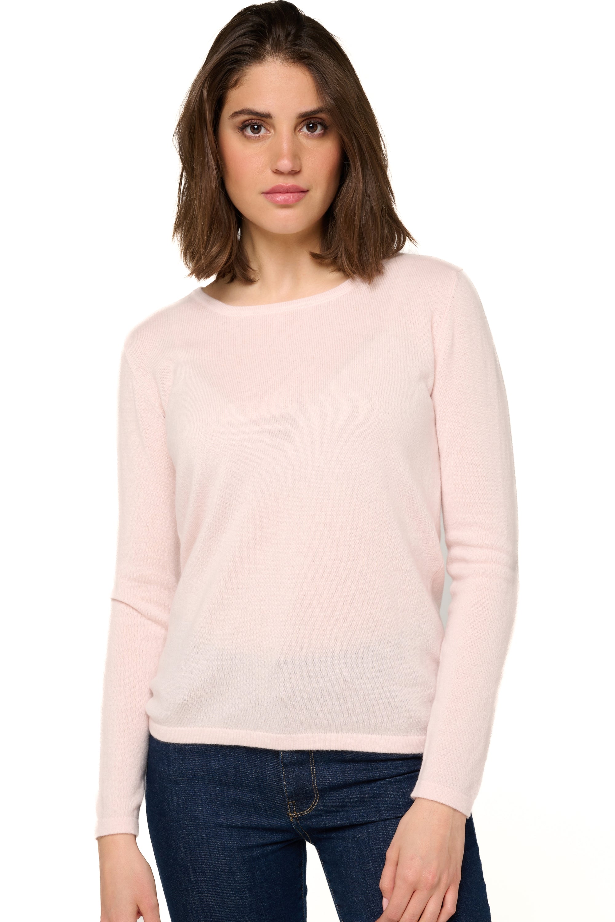 Solange en cachemire femme - rose pâle - Mahogany