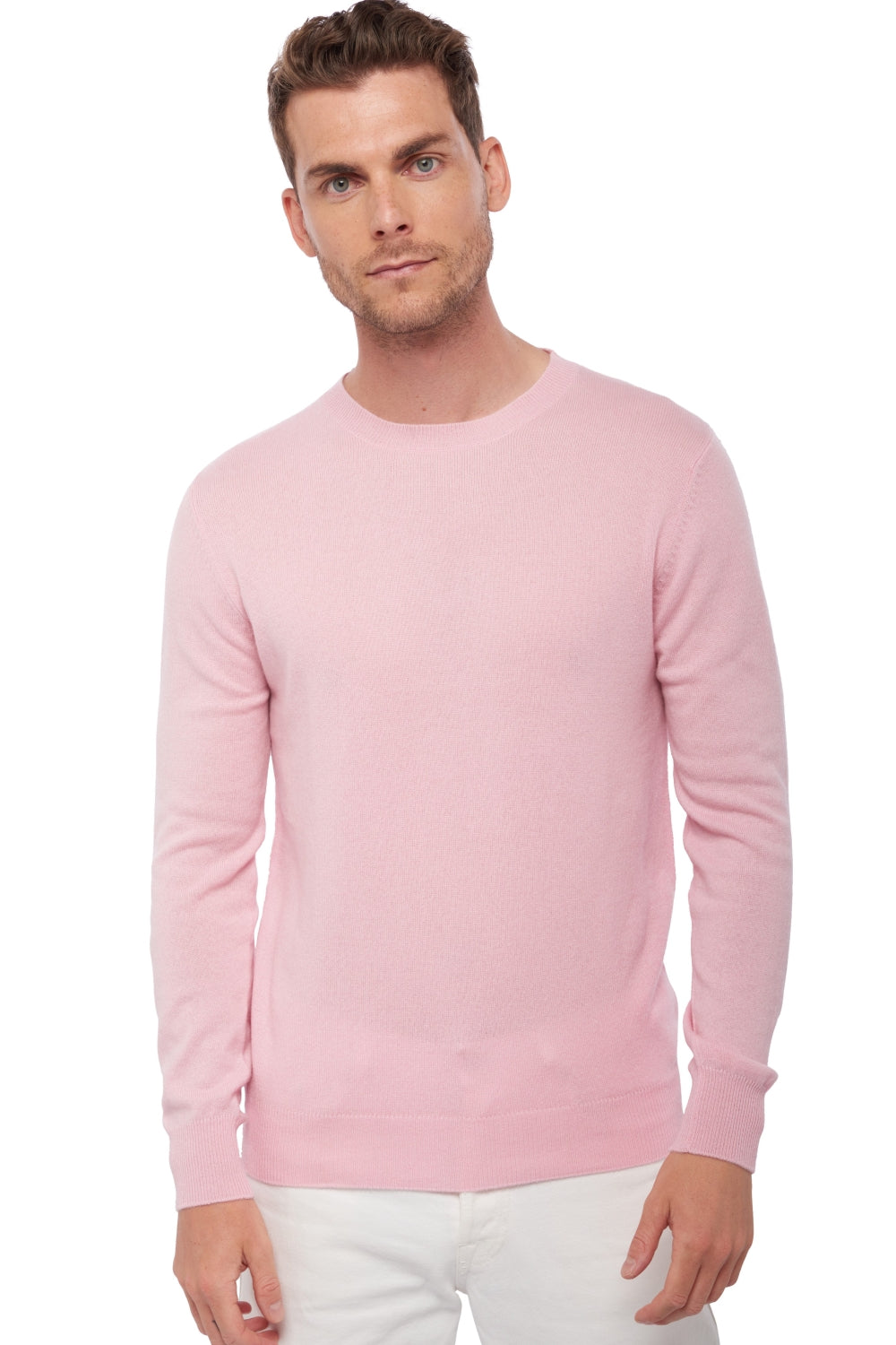 Tao en cachemire homme - baby pink - Mahogany