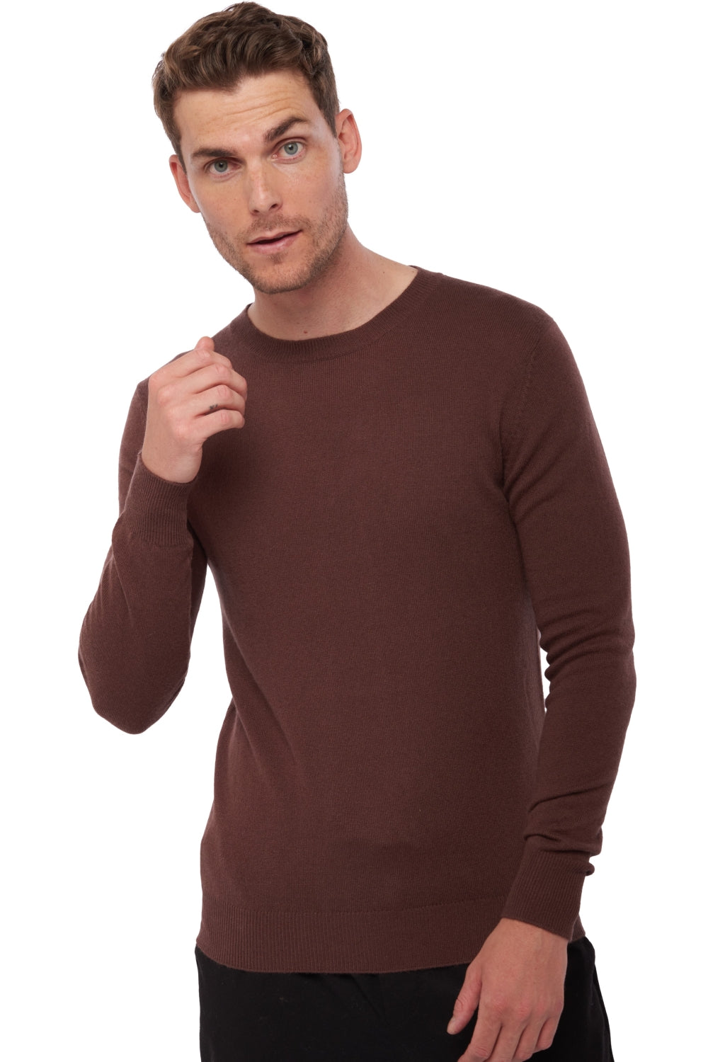 Tao en cachemire homme - chocobrown - Mahogany